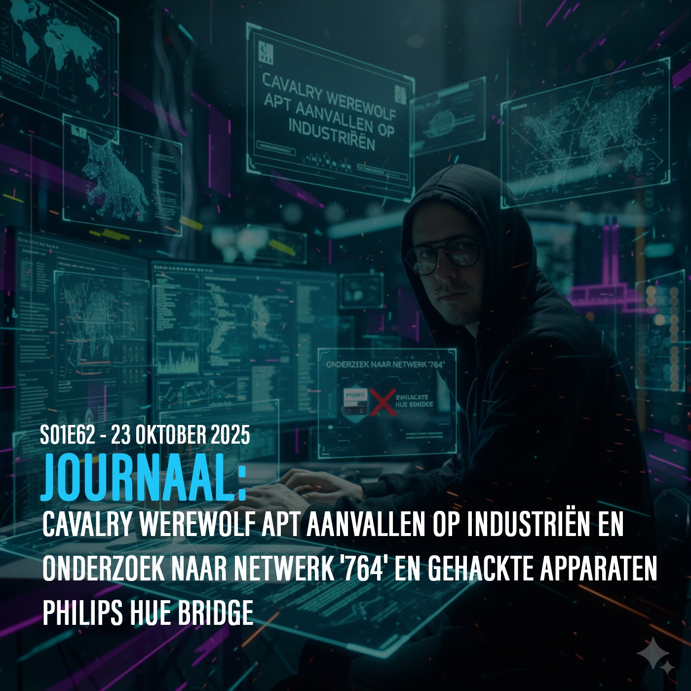 Cavalry Werewolf APT aanvallen op industrieën en onderzoek naar netwerk '764' en gehackte apparaten Philips Hue Bridge episode artwork