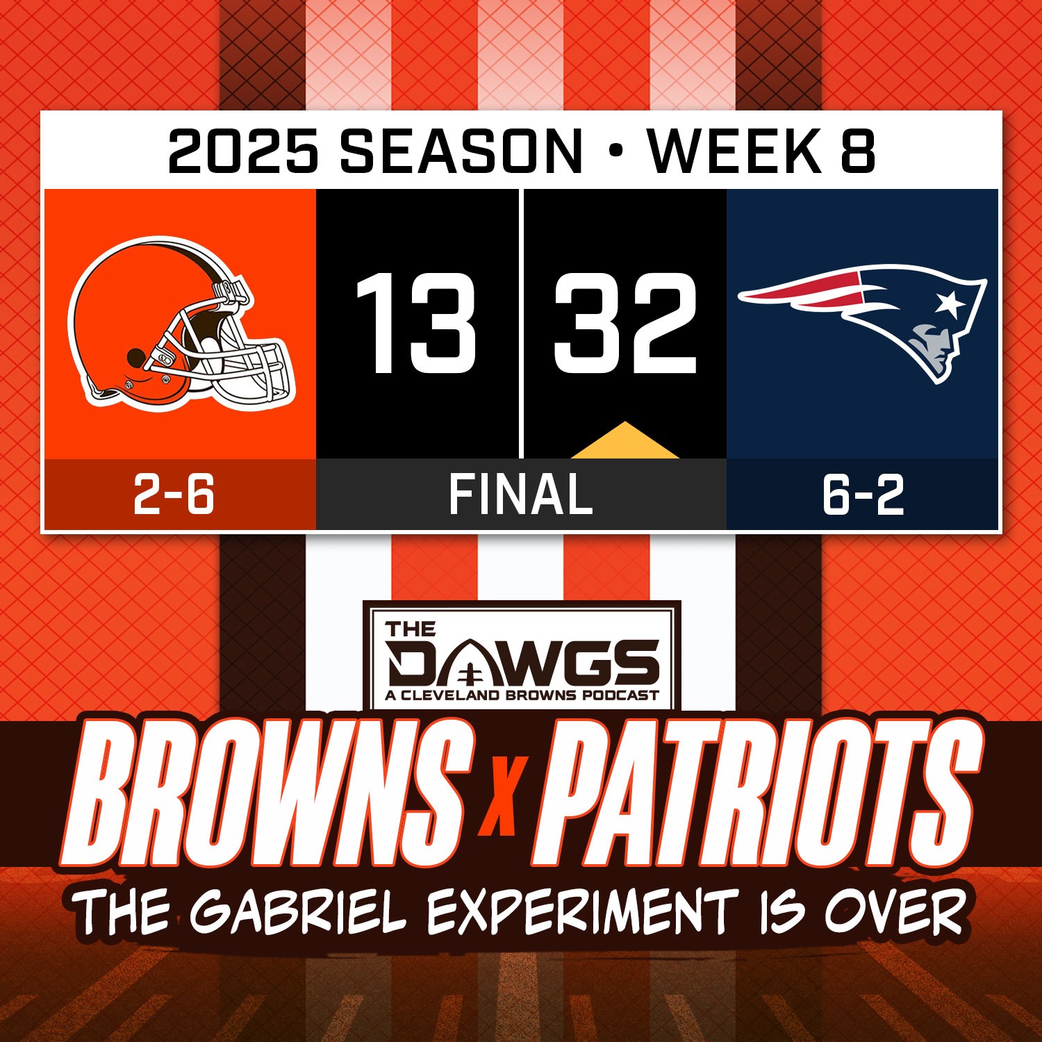 Browns x Patriots: Game Reactions - The Dillon Gabriel Experiment Needs to End - Cleveland Browns Podcast for 10/26/25