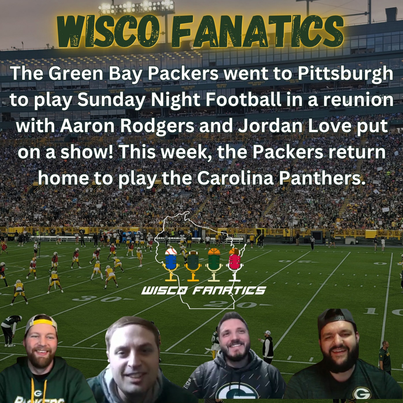 Packers win Rodgers reunion, return home vs Panthers episode artwork