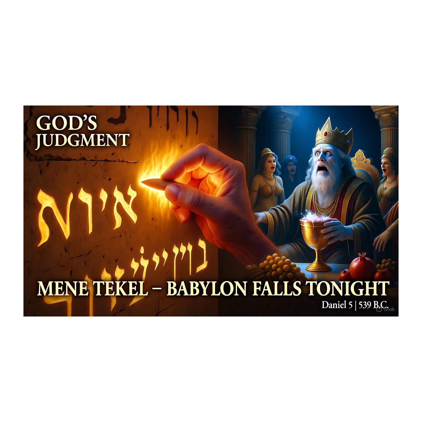 Babylon is Taken: The Handwriting on the Wall (Daniel Chapter 5) Babylon is Taken: The Handwriting on the Wall (Daniel Chapter 5)