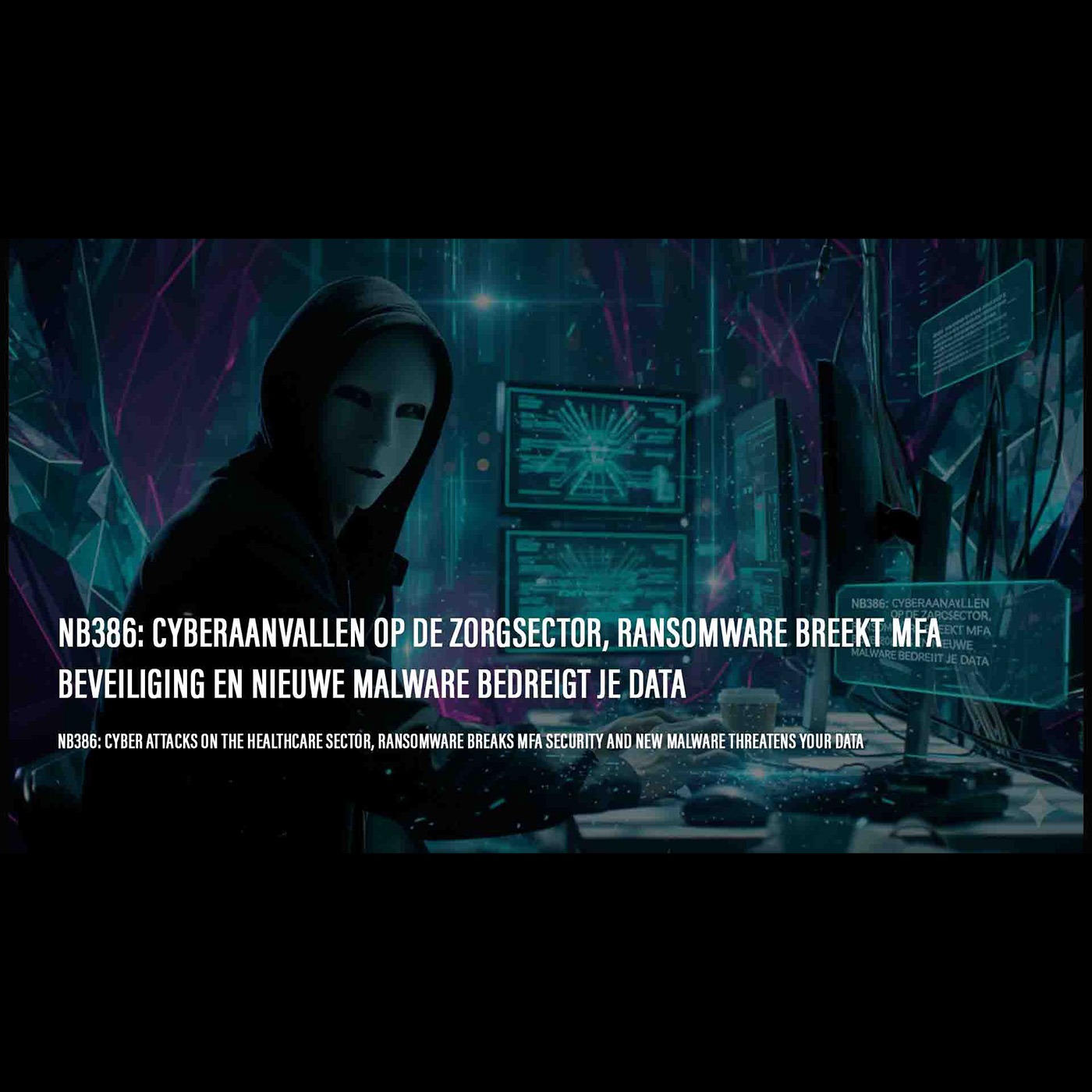 DE DISCUSSIE: NB386: Cyberaanvallen op de zorgsector, ransomware breekt MFA beveiliging en nieuwe malware bedreigt je data episode artwork