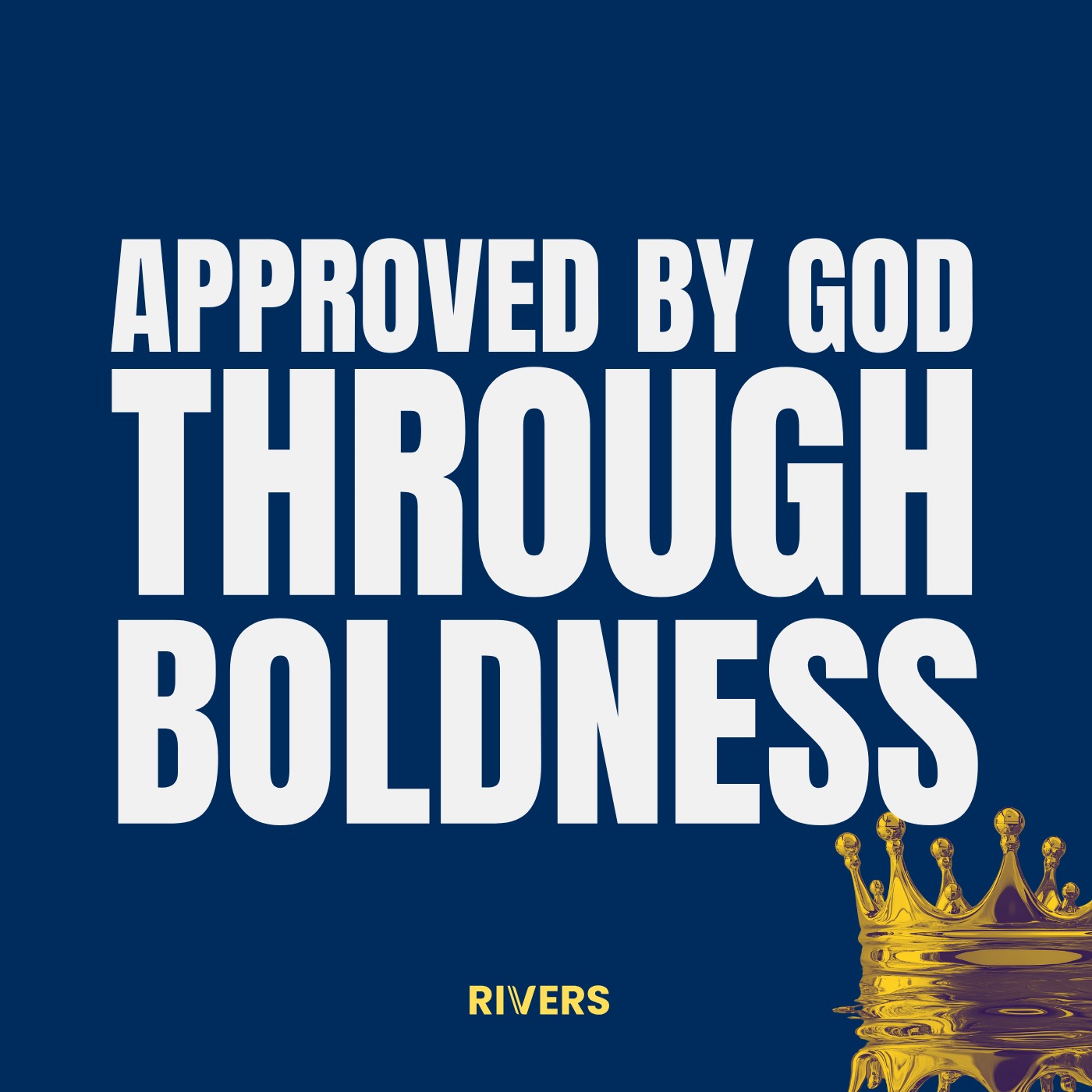 AUDIENCE OF ONE | Approved By God Through Boldness
