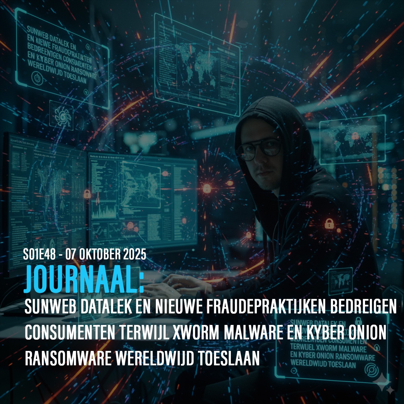 Sunweb datalek en nieuwe fraudepraktijken bedreigen consumenten terwijl XWorm malware en Kyber Onion ransomware wereldwijd toeslaan episode artwork