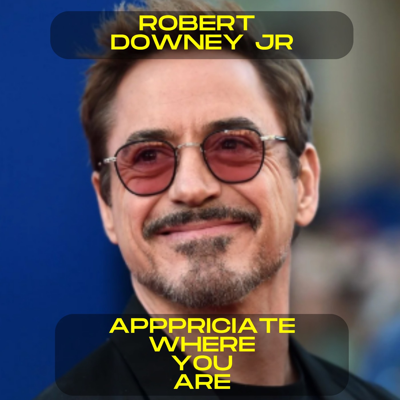 Robert Downey Jr - Appreciate where you are motivational speech