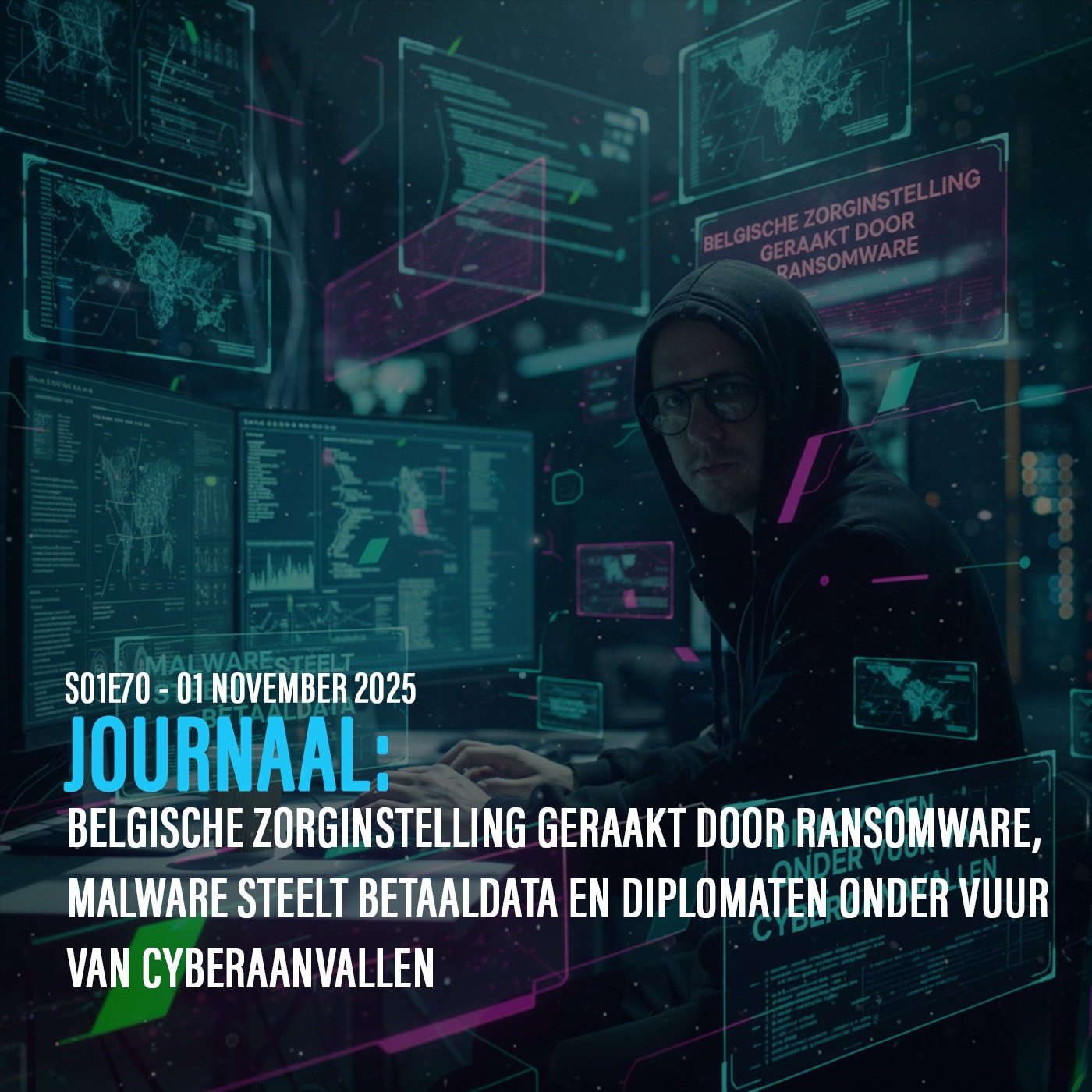 DE ANALYSE: Belgische zorginstelling geraakt door ransomware, malware steelt betaaldata en diplomaten onder vuur van cyberaanvallen episode artwork