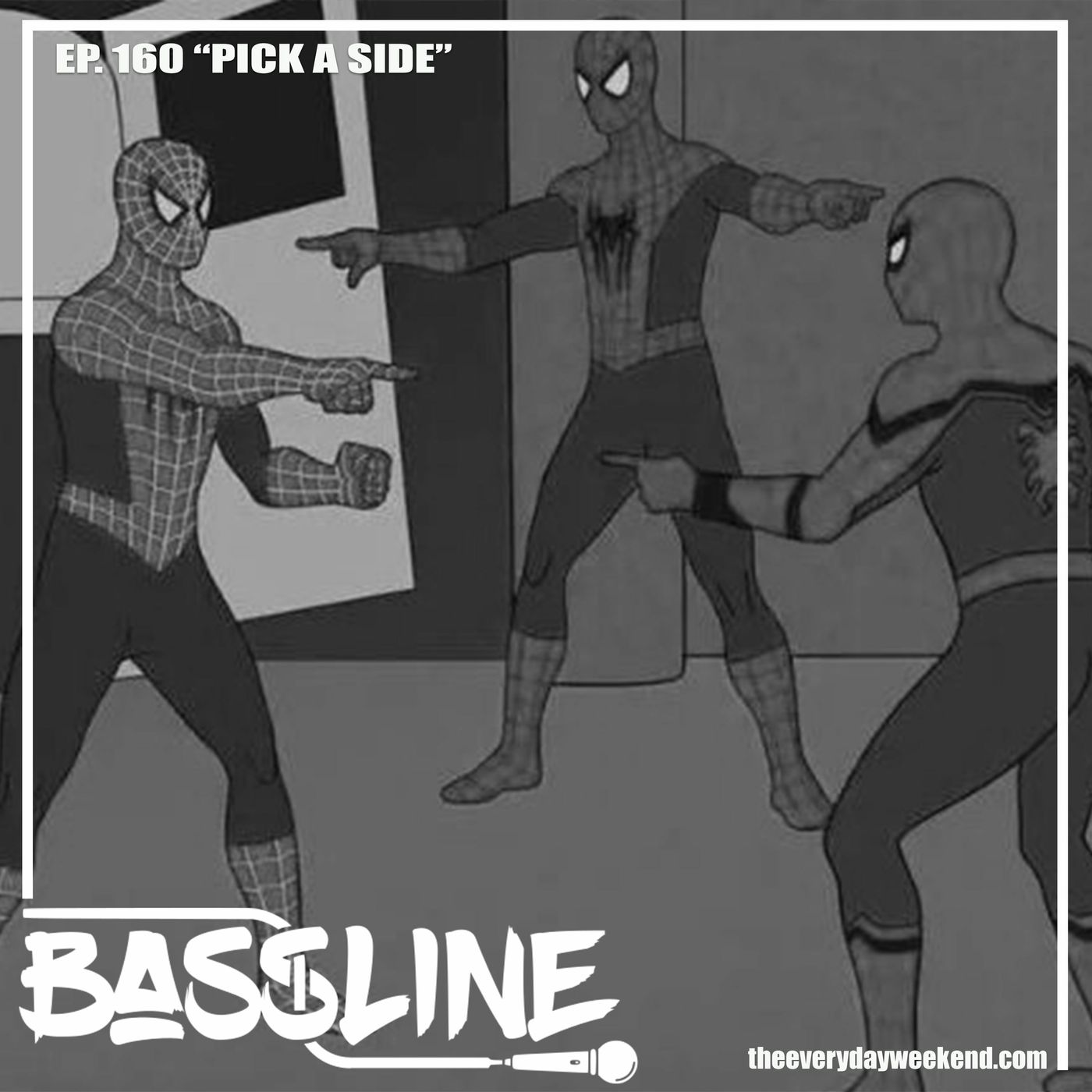 the BASSLINE podcast ep 160 "Pick A Side" episode artwork