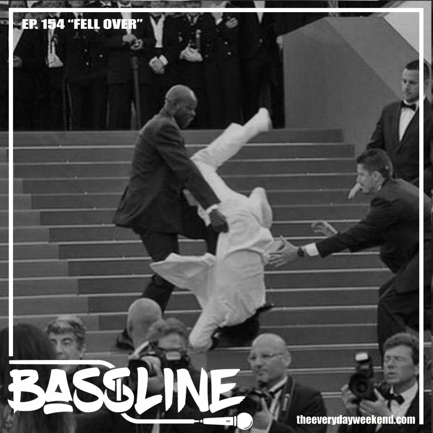 the BASSLINE podcast ep 154 "Fell Over" episode artwork