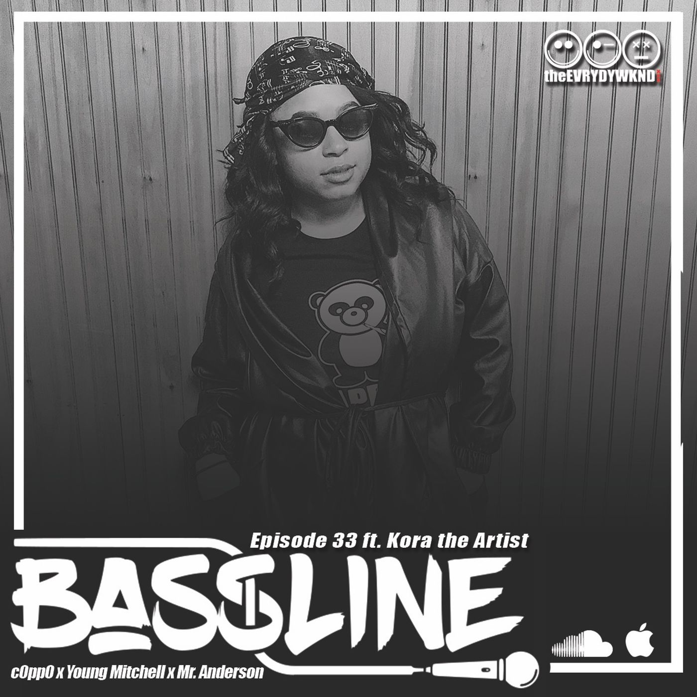 the BASSLINE podcast ep. 33 ft. Kora Knocks episode artwork
