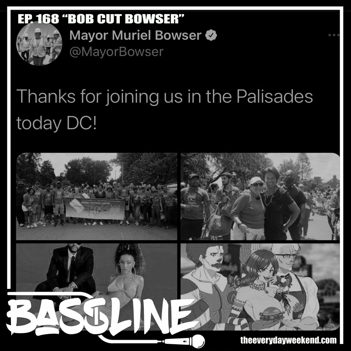 the BASSLINE podcast ep 168 "Bob Cut Bowser" episode artwork