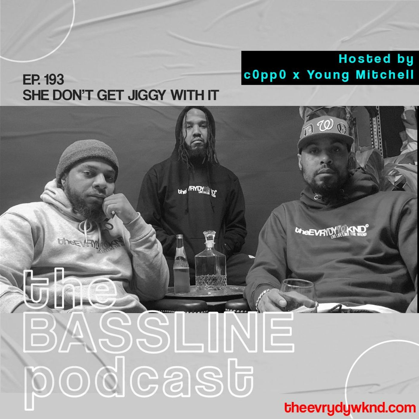 the BASSLINE podcast ep 193 "She Don't Get Jiggy With It" episode artwork