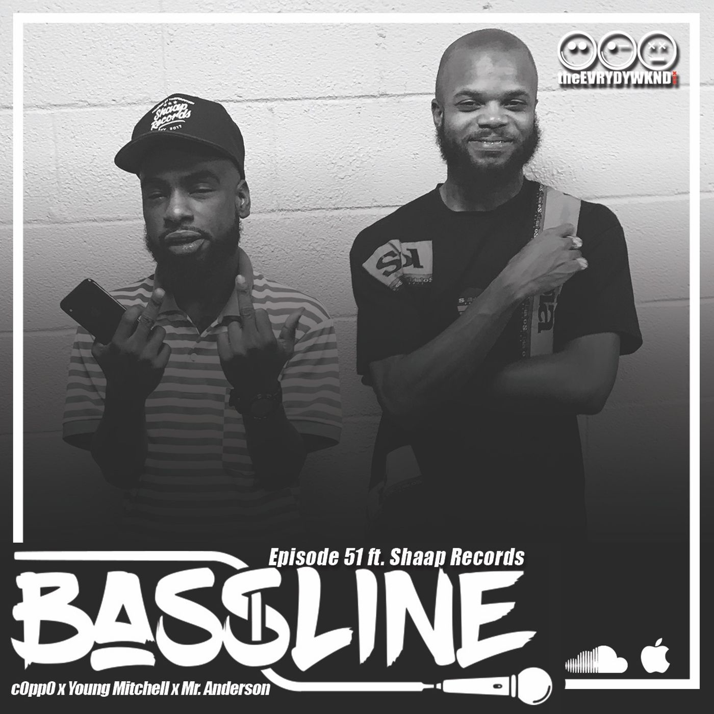 the BASSLINE podcast ep. 51 Ft. Shaap Records episode artwork