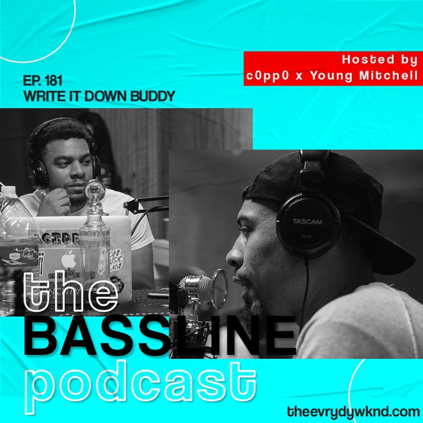 the BASSLINE podcast ep. 181 "Write It Down Buddy" episode artwork