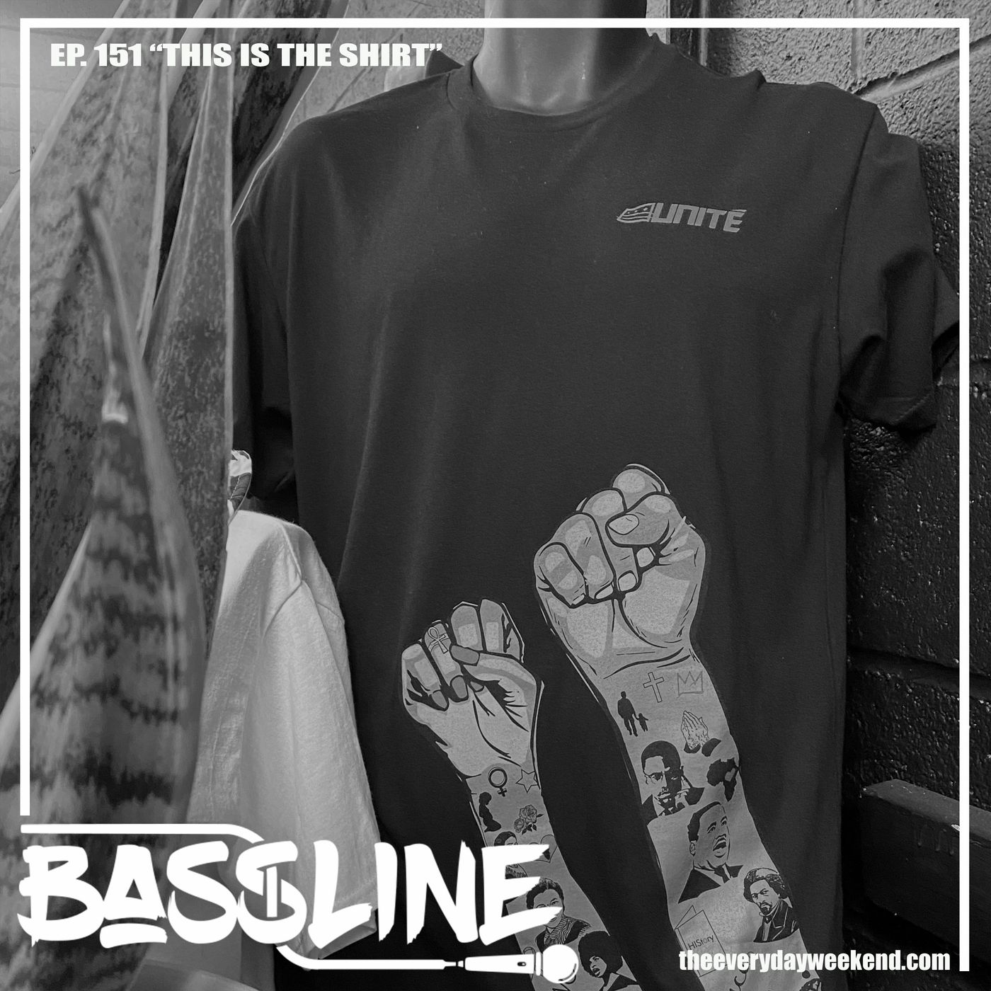 the BASSLINE podcast ep 151 "This is the Shirt" episode artwork