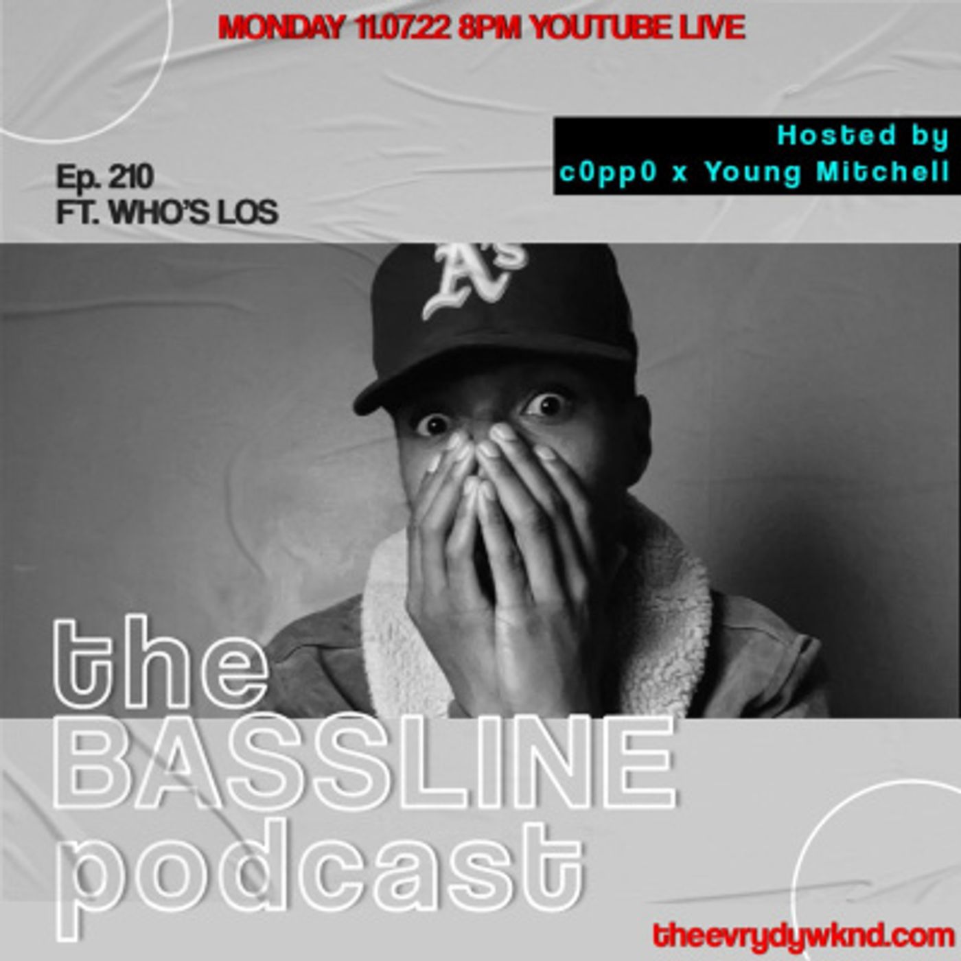 the BASSLINE podcast ep. 210 ft. Who's Los episode artwork