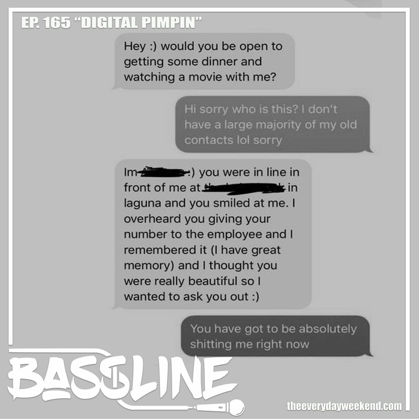the BASSLINE podcast Ep 165 " Digital Pimpin" episode artwork
