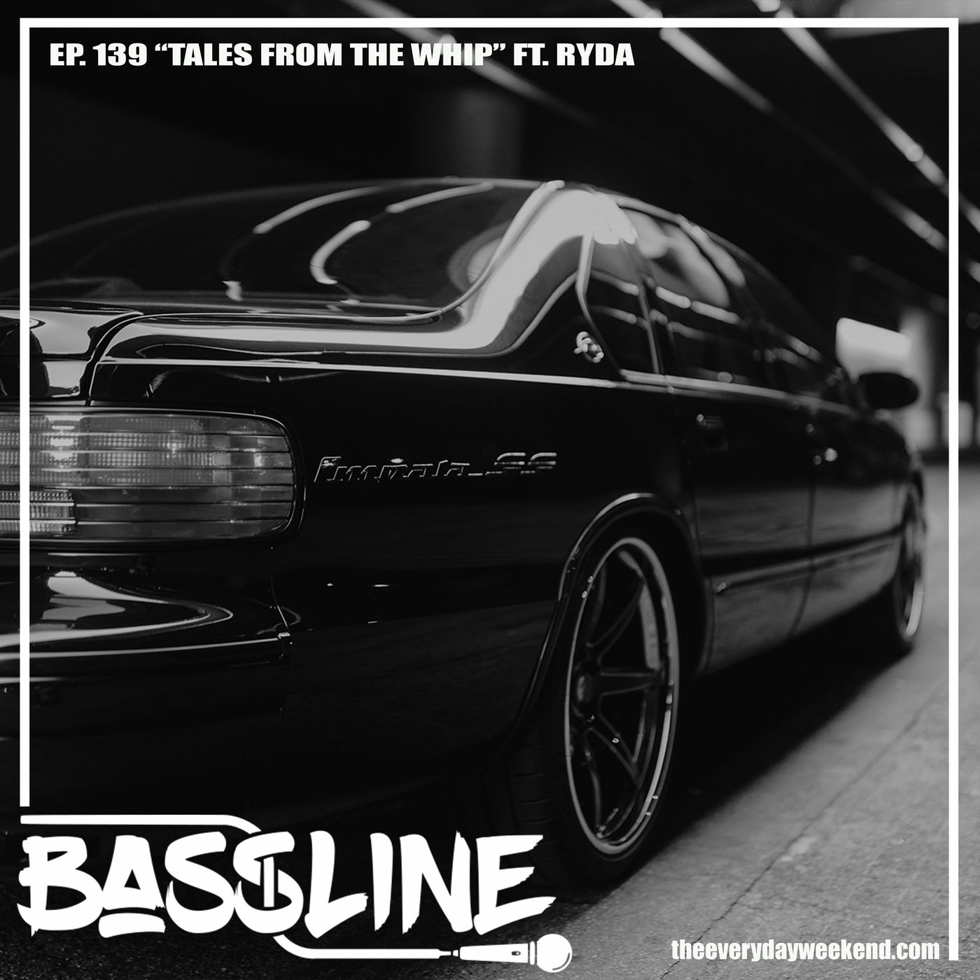 the BASSLINE podcast ep 139 "Tales from the Whip" ft. Ryda episode artwork