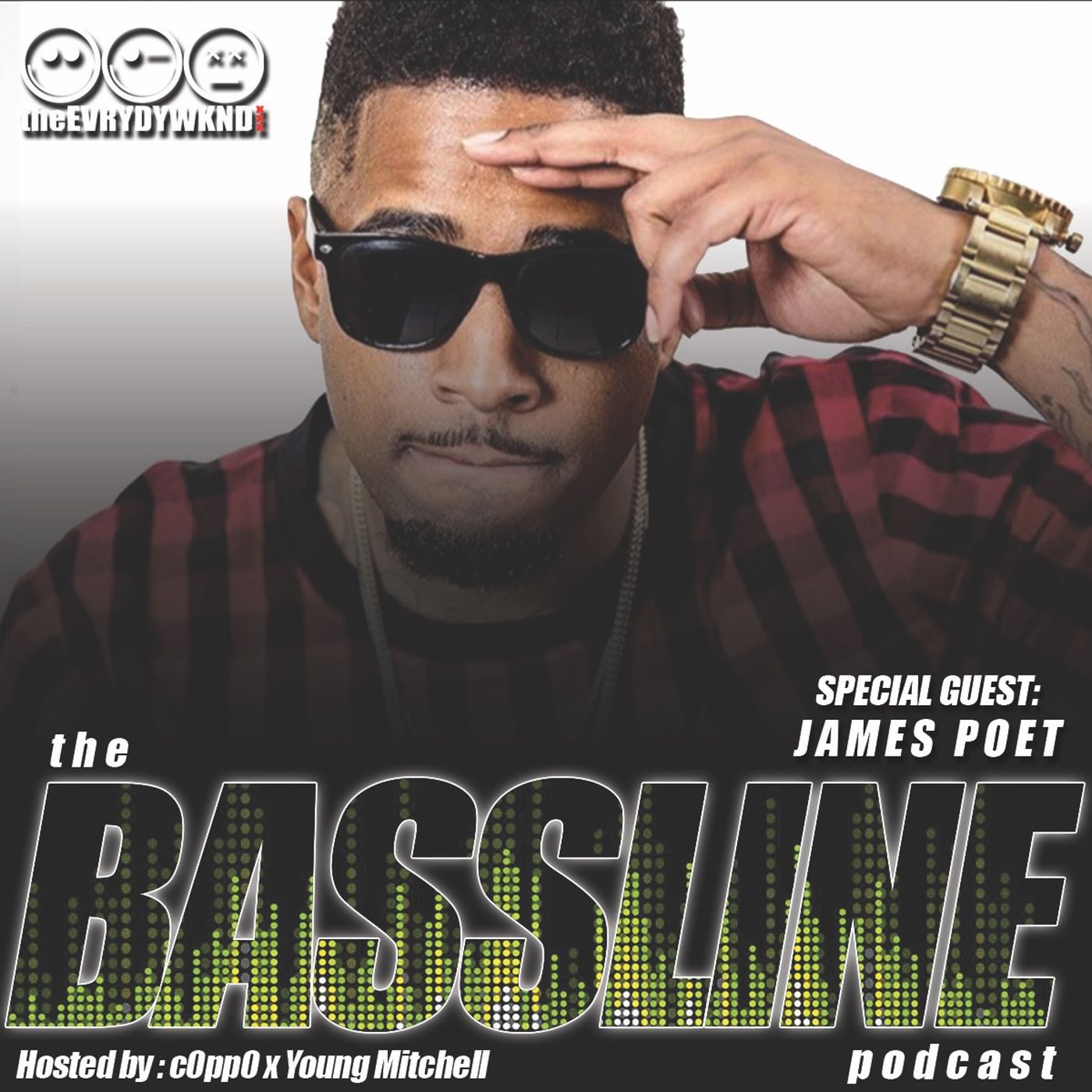 the BASSLINE podcast Ep. 9 Ft. James Poet episode artwork
