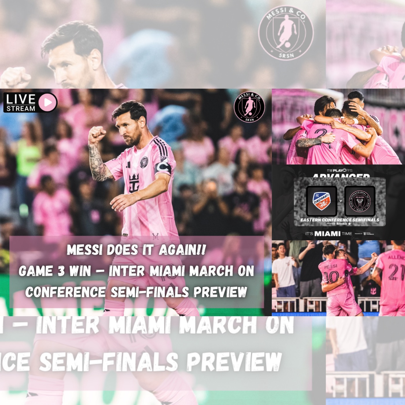 MESSI MAGIC! ✨ Inter Miami Advance to First Semifinals | Game 3 Reaction!