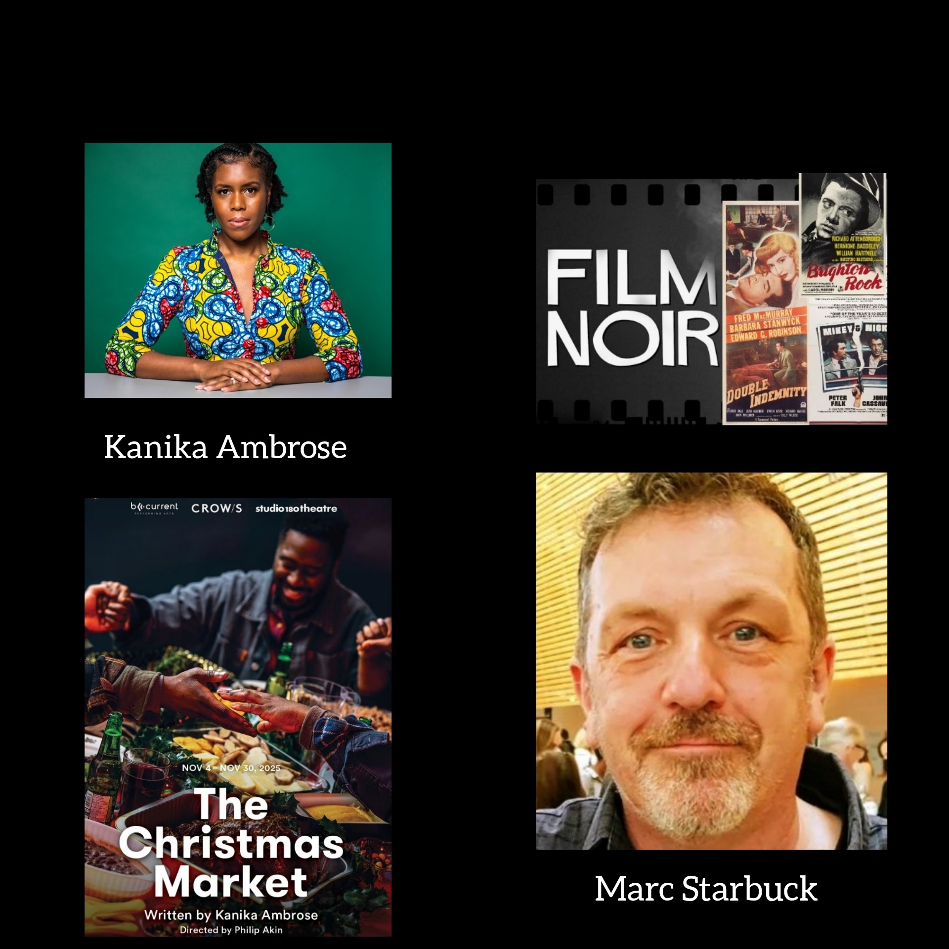 tmtm 9 Nov 25 Guests Kanika Ambrose (The Christmas Market) + Marc Starbuck on Film Noir Faves episode artwork