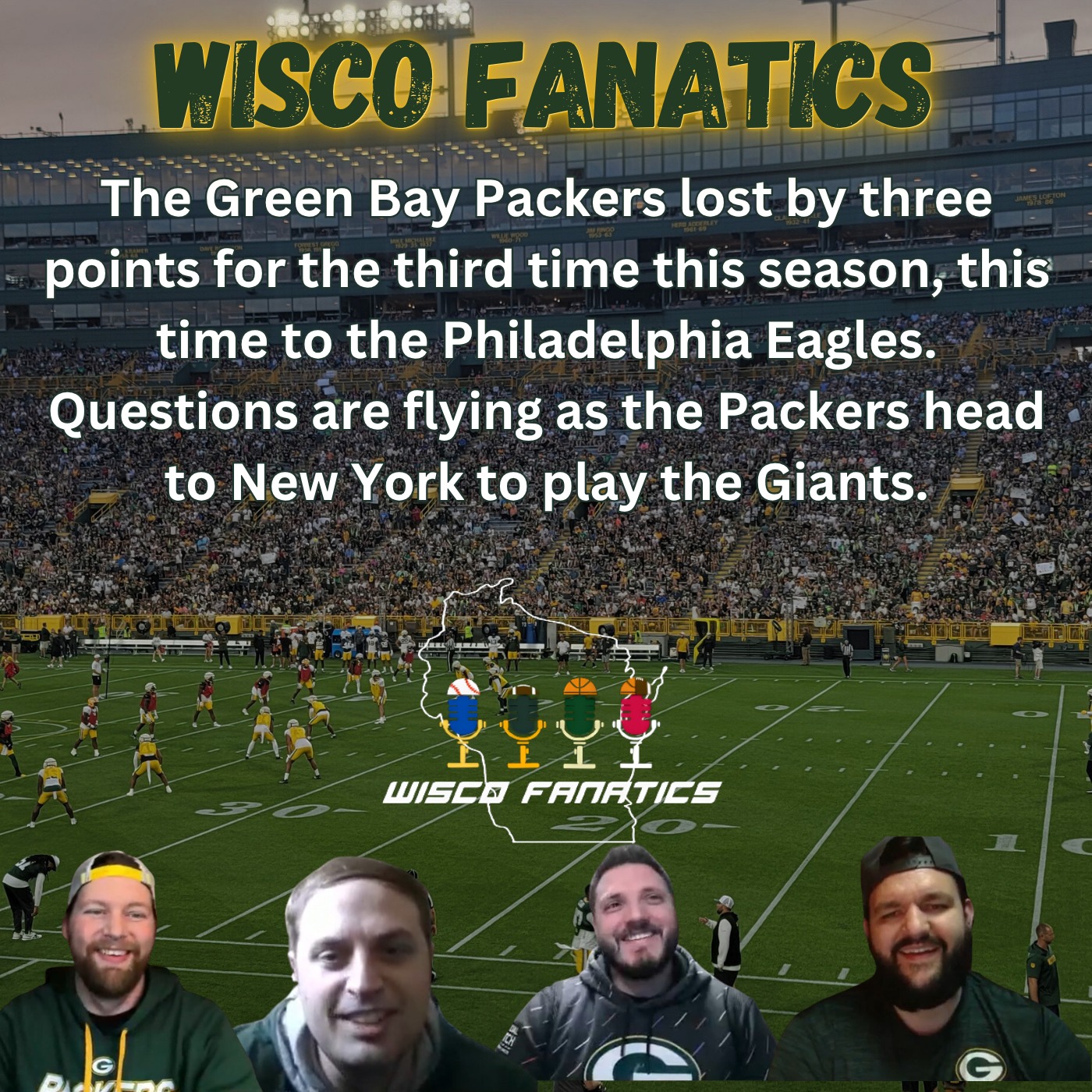 Packers lose by 3 at home again, head to NY episode artwork