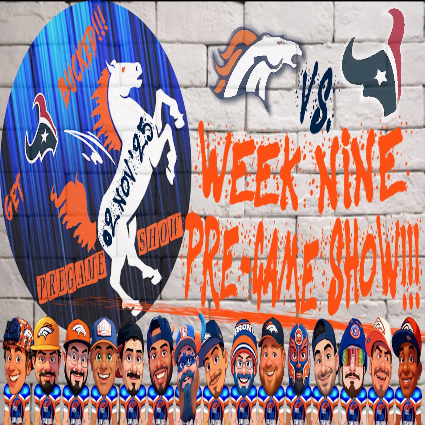 Broncos Vs. Texans Week Nine Pre-Game Show!!! | GET BUCKED GAME DAY SHOW episode artwork