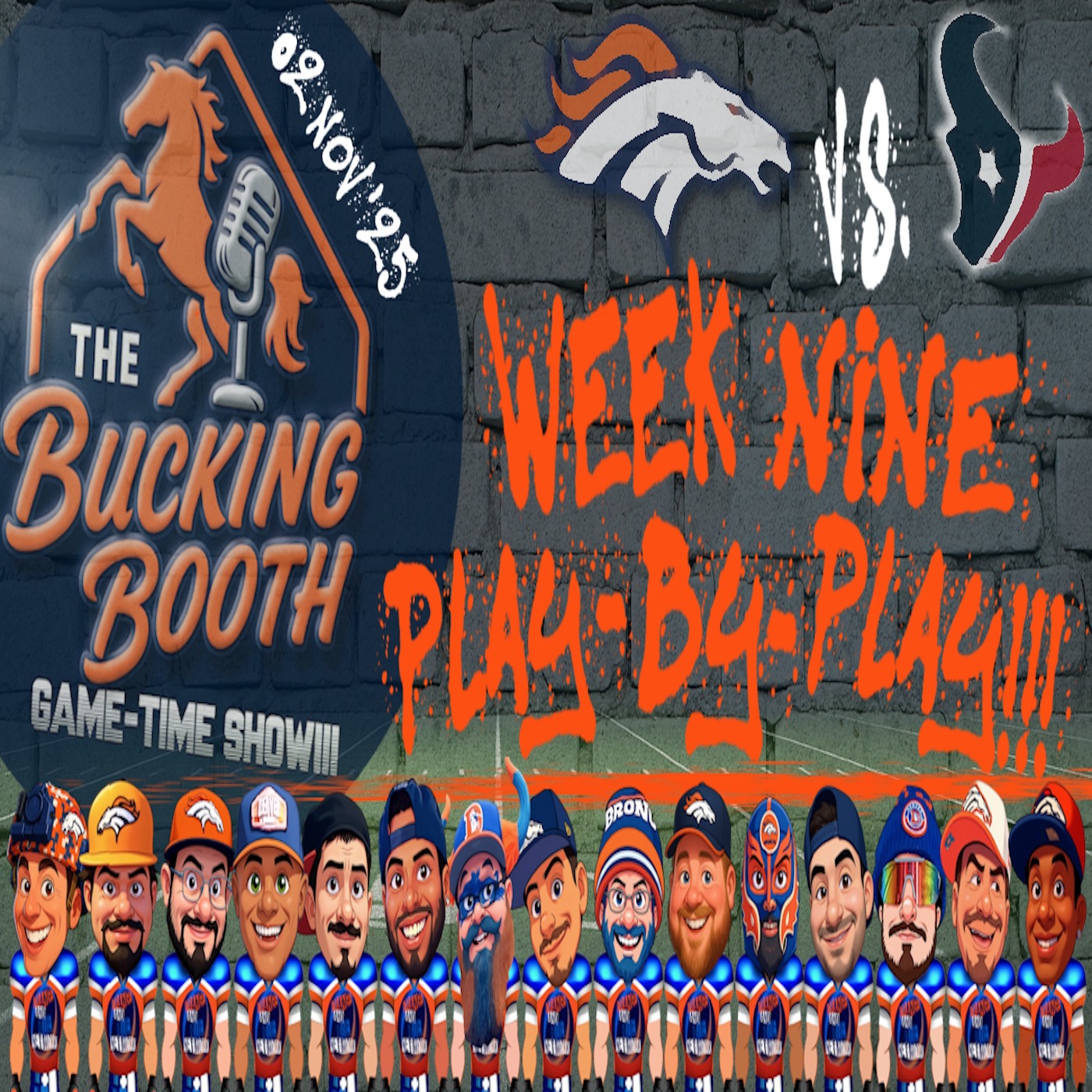 Broncos Vs. Texans Week Nine Play-By-Play!!! | THE BUCKING BOOTH episode artwork