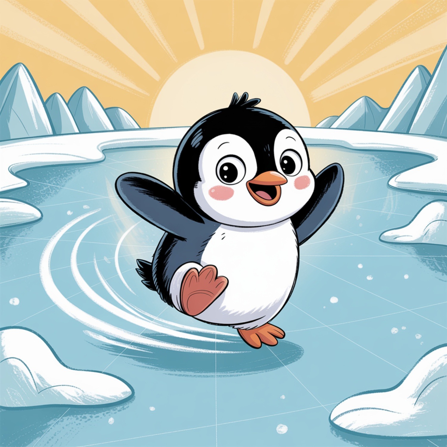 Prečo je ťažké chodiť po ľade: Dobrodružstvo tučniaka Pika a tajomstvo klzkého povrchu