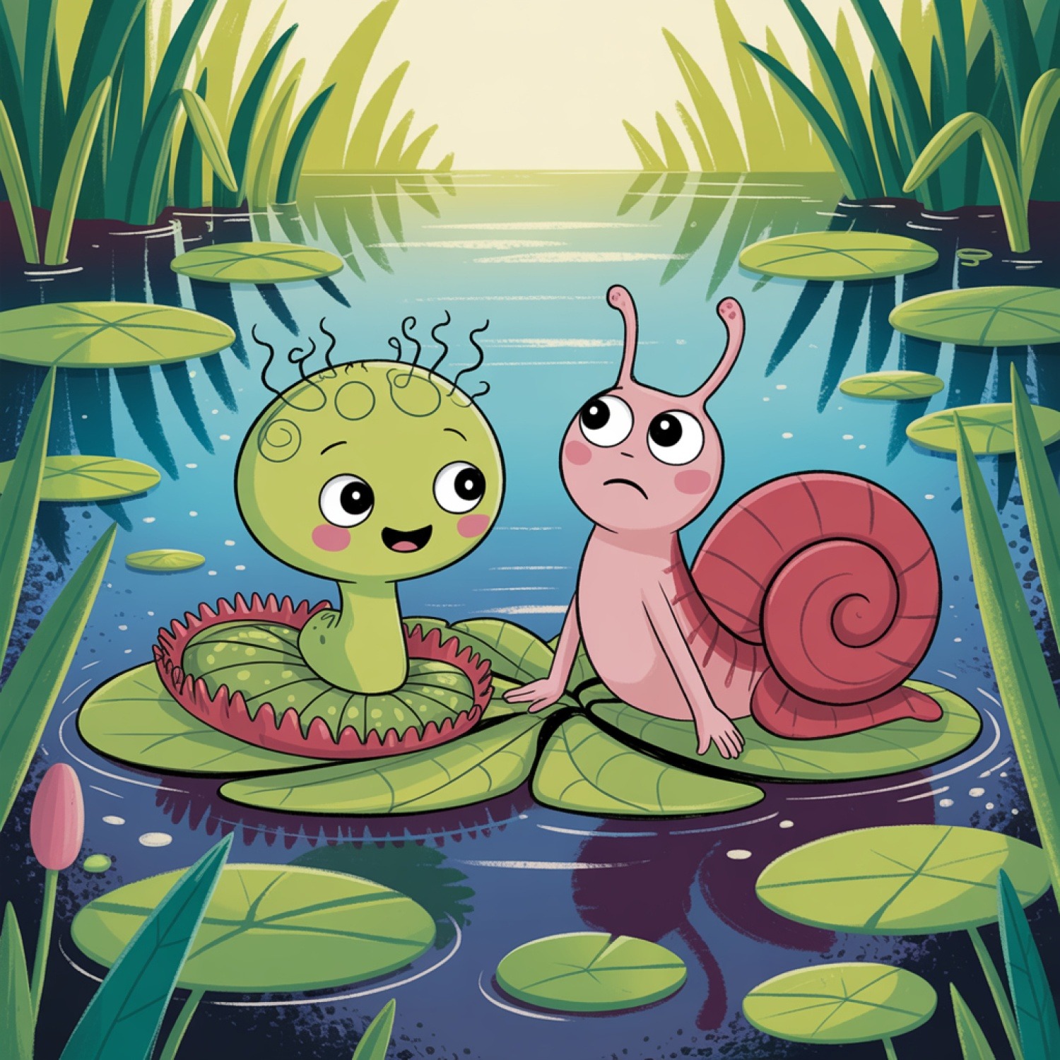 Mäsožravá rastlinka Amálka: Príbeh o vynaliezavosti a prežití v močiari