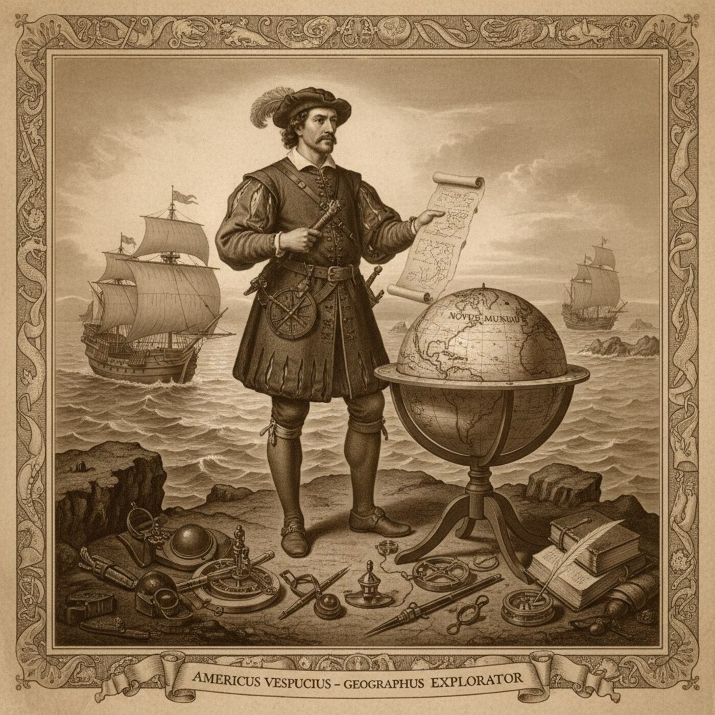 El hombre que bautizó a un continente, la historia de Américo Vespucio episode artwork