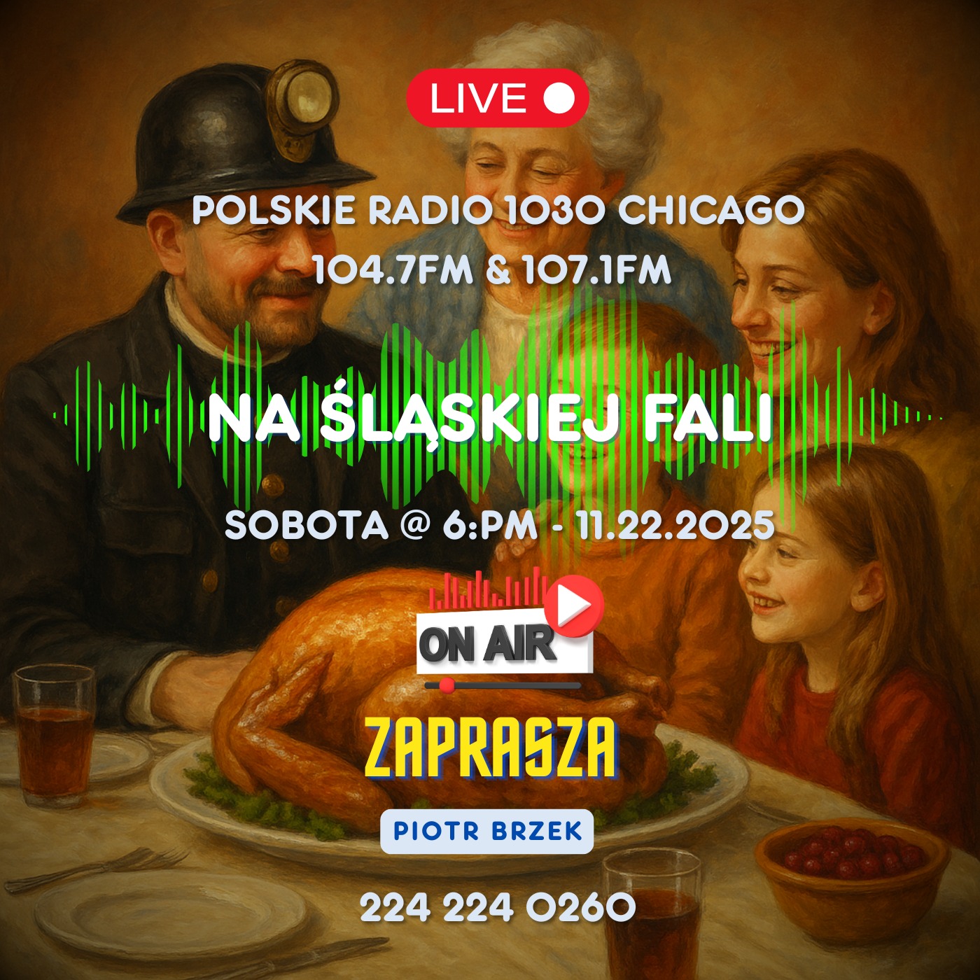 ZAPROSZENIE NA SOBOTNIĄ AUDYCJĘ „NA ŚLĄSKIEJ FALI” 11-22-2025 episode artwork
