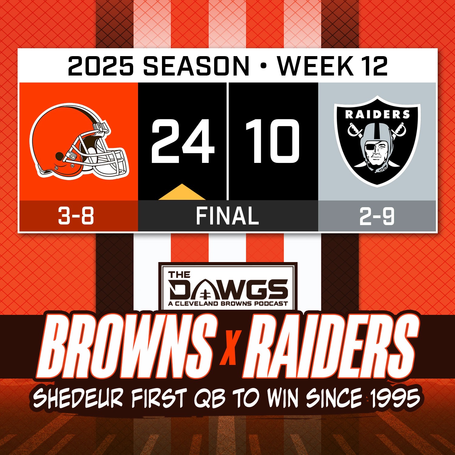 Browns x Raiders: Game Reactions - Shedeur Becomes First QB to Win First Game Since 1995 - Cleveland Browns Podcast for 11/23/25