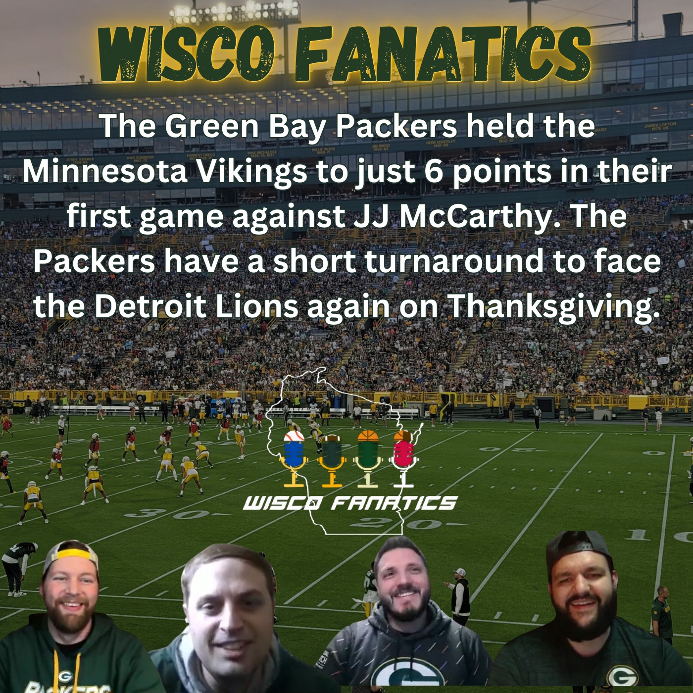 Packers move to 2-0 in North, play Lions on Thanksgiving episode artwork
