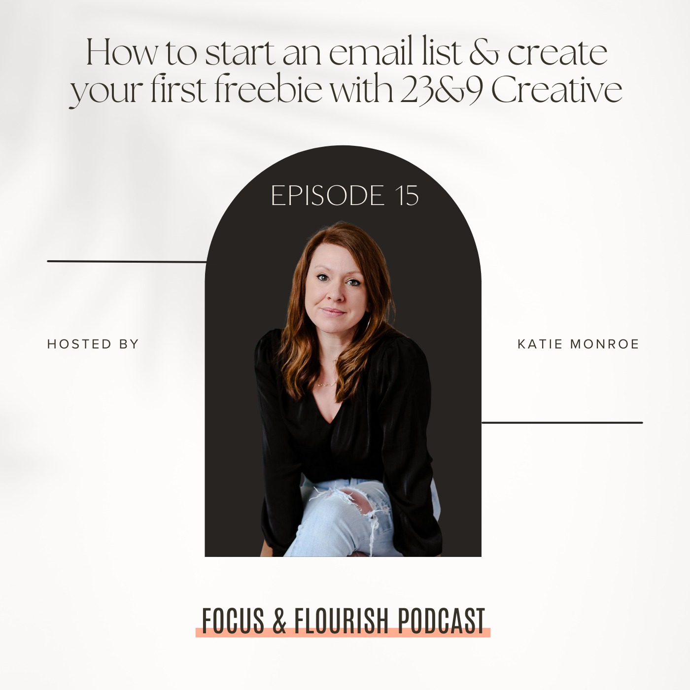 Ep. 15: How to start an email list & create your first freebie with 23&9 Creative episode artwork