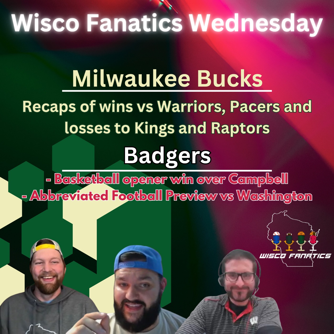 Bucks 2-2 during ref show week, Badger basketball is back! episode artwork