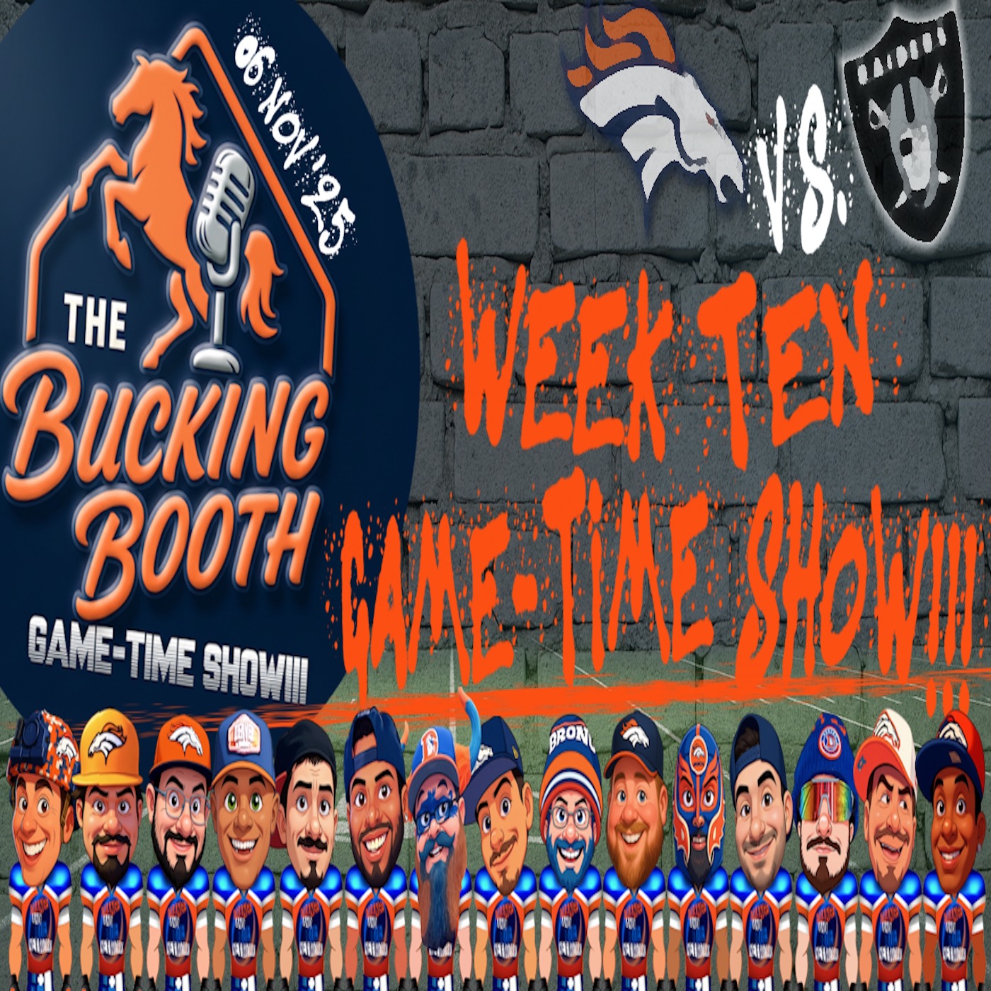 Broncos Vs. Raiders Week Ten Game-Time Show!!! | THE BUCKING BOOTH episode artwork