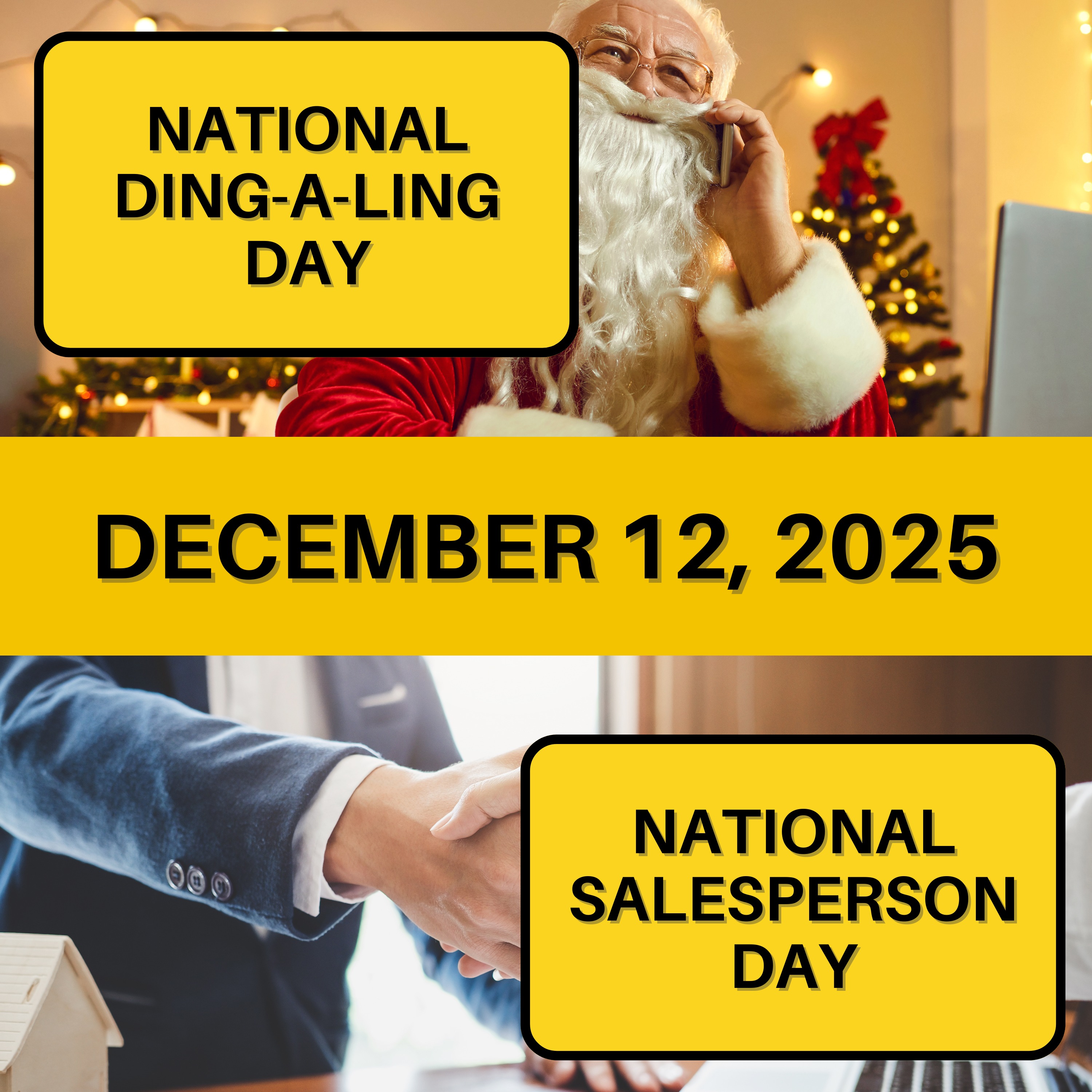 National Ding-a-ling Day & National Salesperson Day