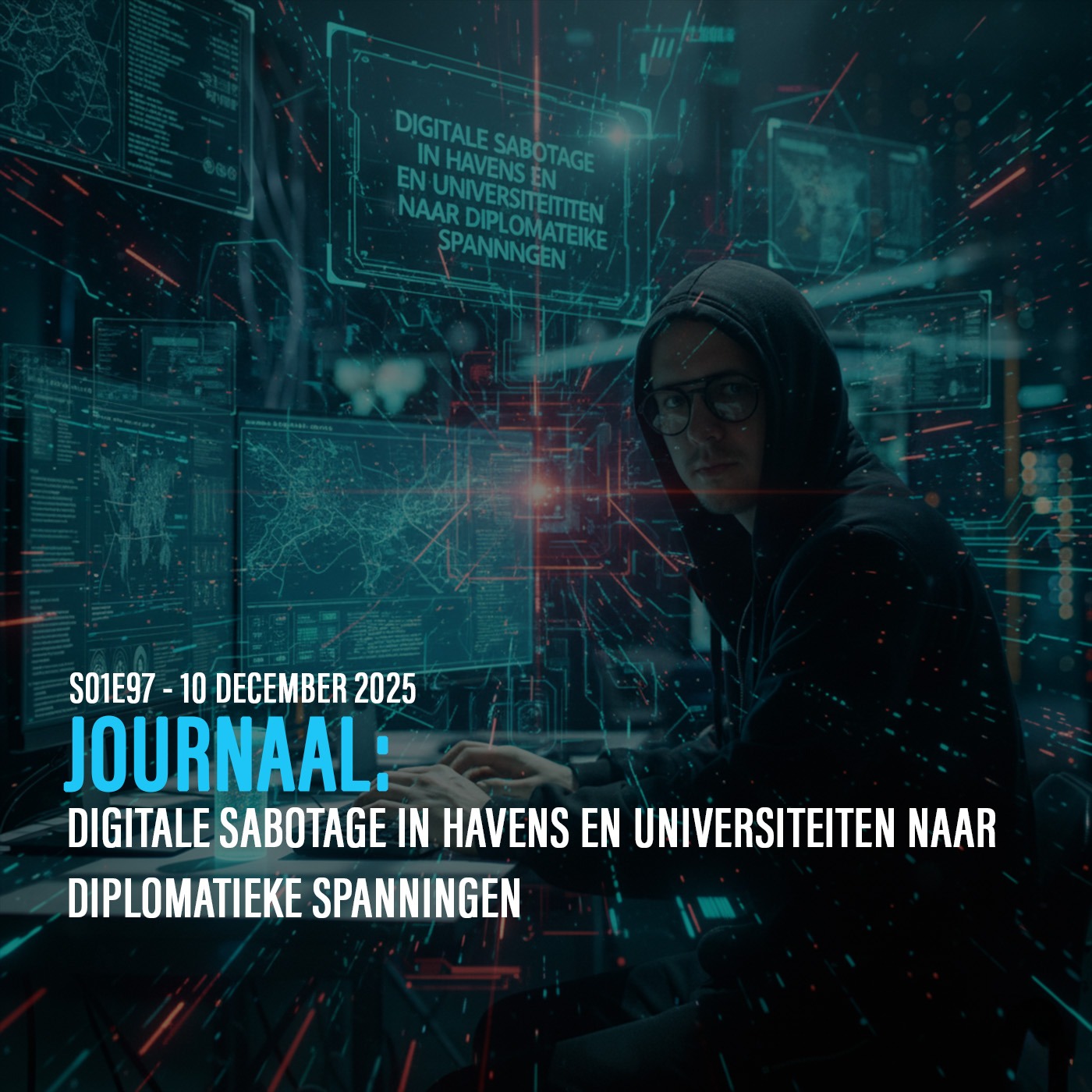 Digitale sabotage in havens en universiteiten naast diplomatieke spanningen episode artwork