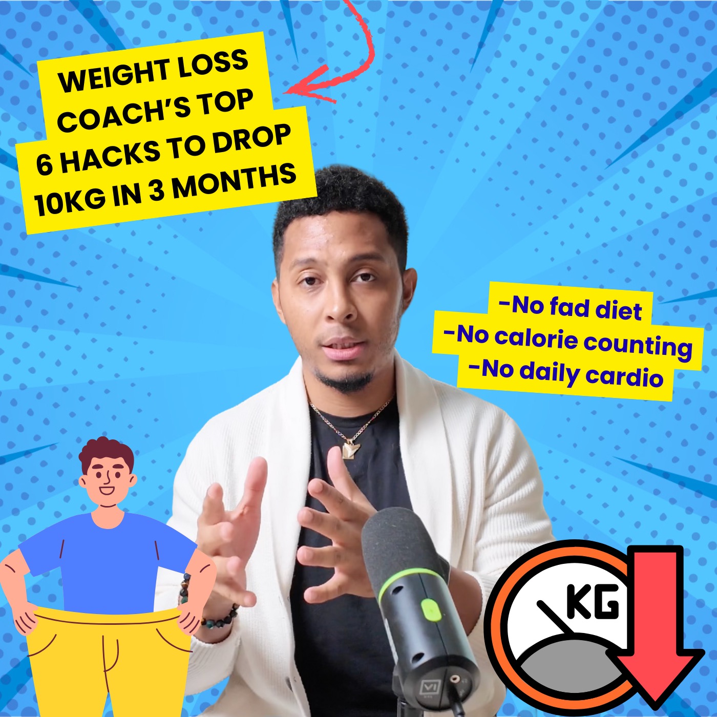 Weight Loss Coach's Top 6 hacks to lose 10 kg in 3 months episode artwork