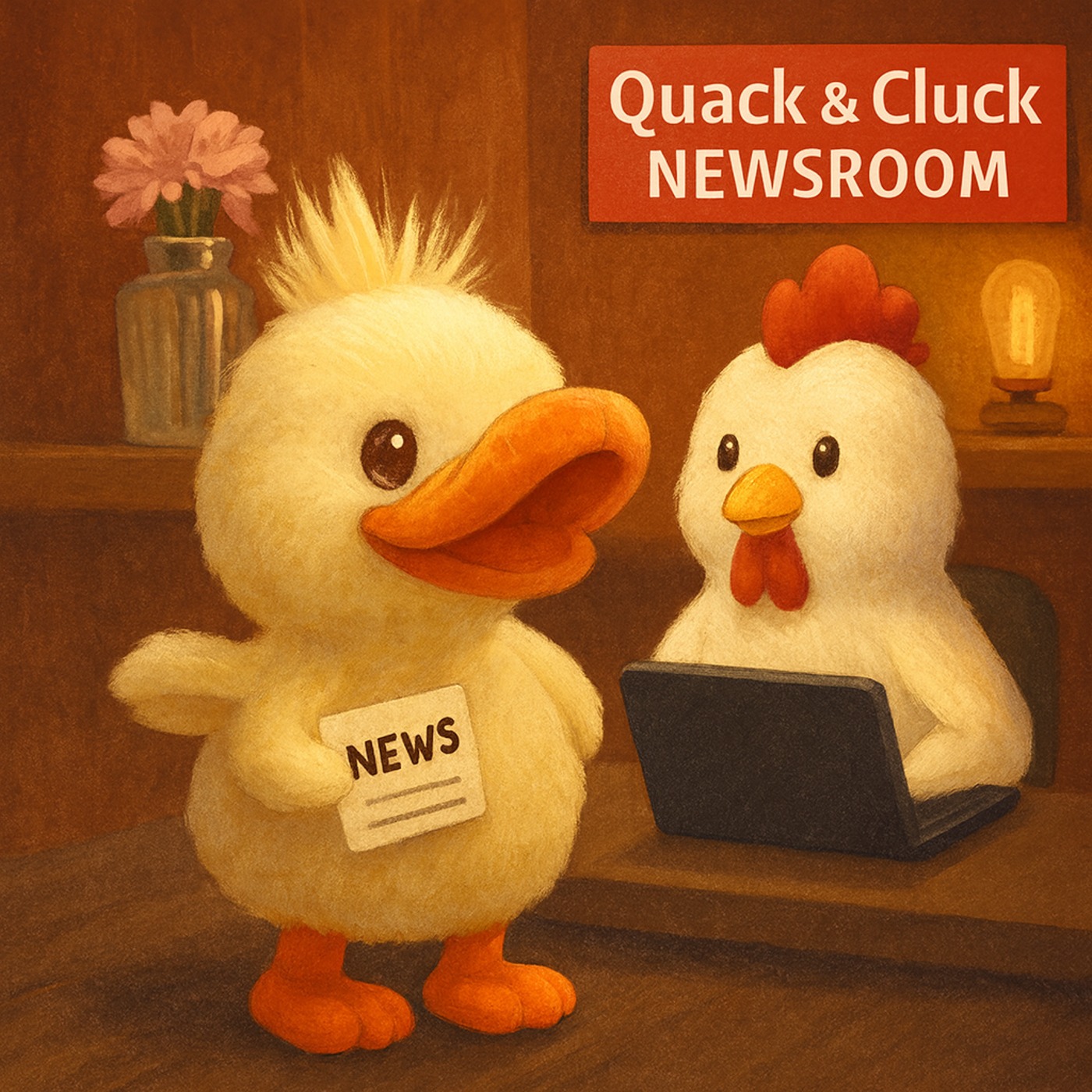 Quack & Cluck Newsroom podcast artwork