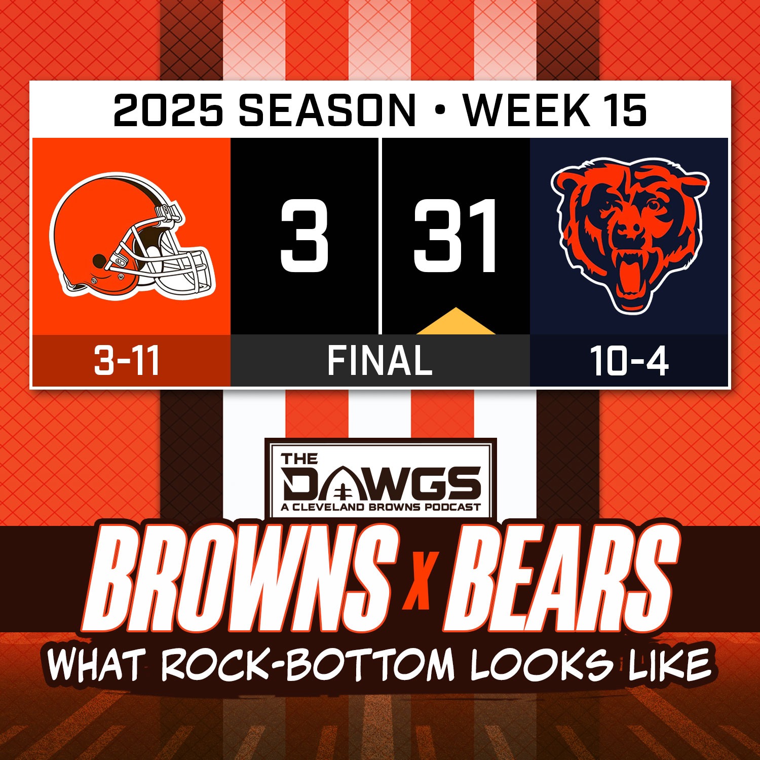 Browns x Bears: Game Reactions - This is What Rock-Bottom Looks Like - Cleveland Browns Podcast for 12/14/25