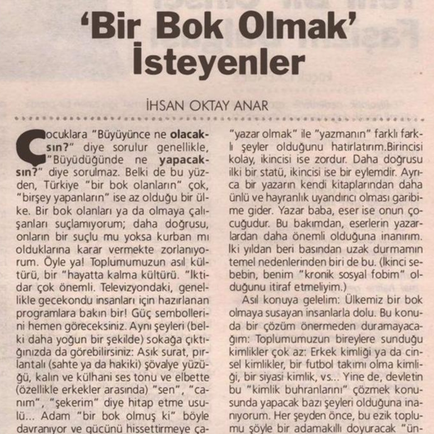 Bir Bok Olmak İsteyenler - İhsan Oktay Anar episode artwork