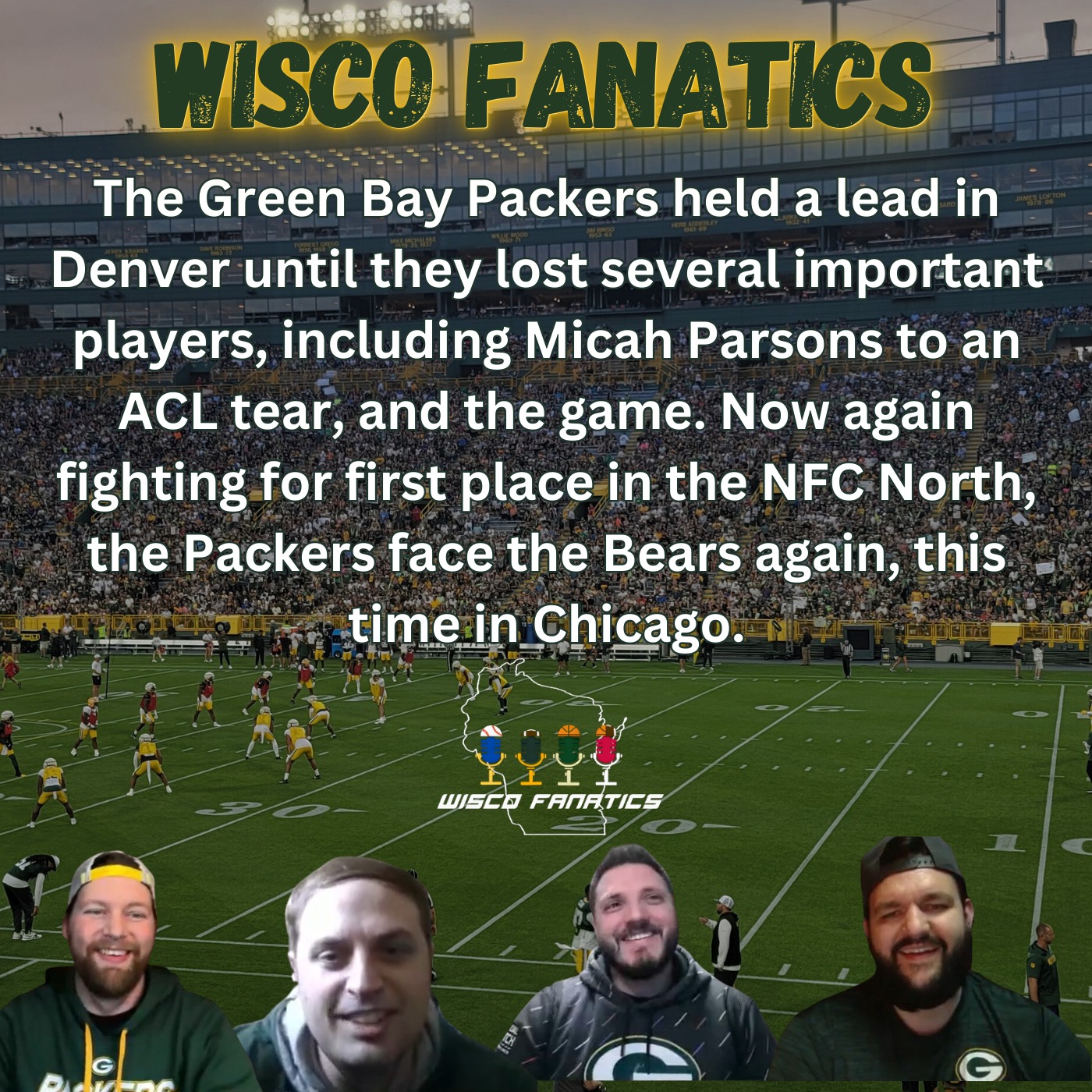 Packers lose game and Parsons in Denver, rematch with Bears episode artwork