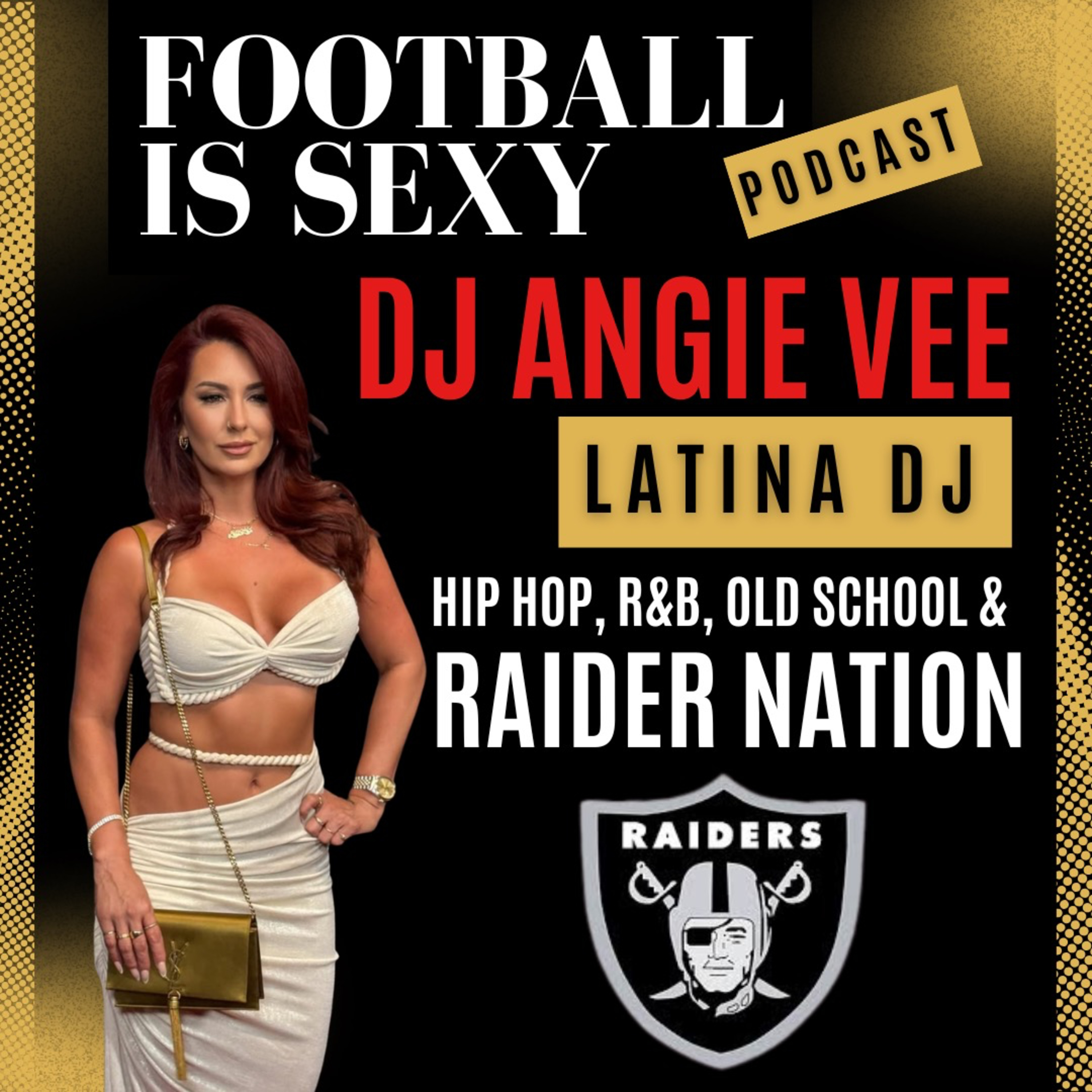 DJ Angie Vee's Story: Latina DJ, known for Hip-Hop, R&B, Old School and her love for Raider Nation. episode artwork