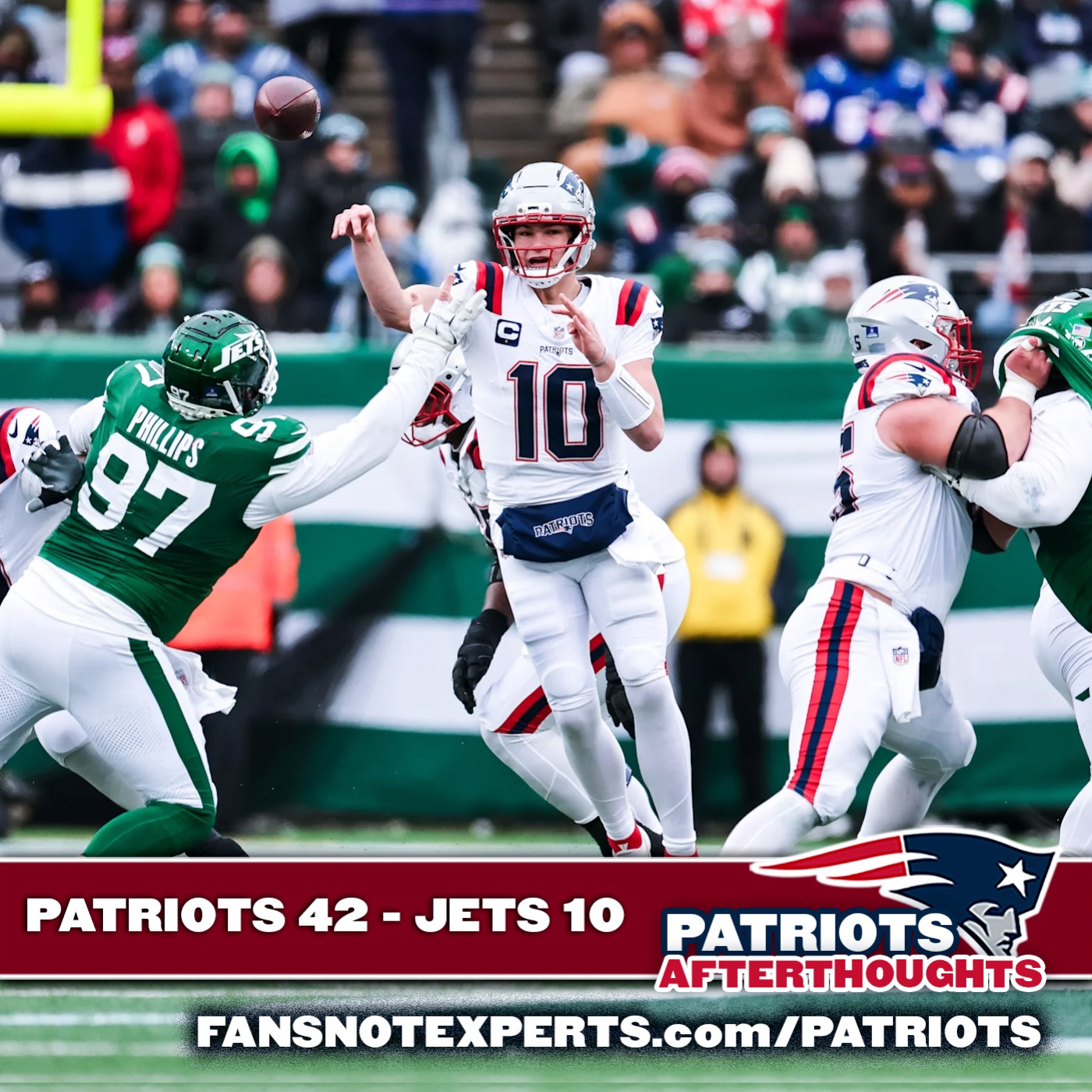 AFC EAST CHAMPS! Patriots 42 - Jets 10