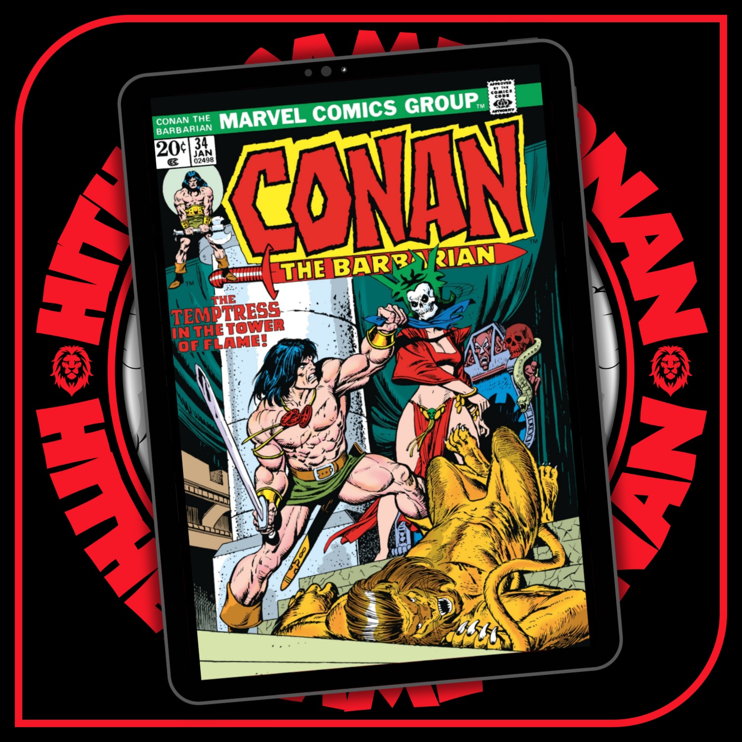 Conan the Barbarian #34 (Marvel: 1973) | Hither Came Conan (56) episode artwork