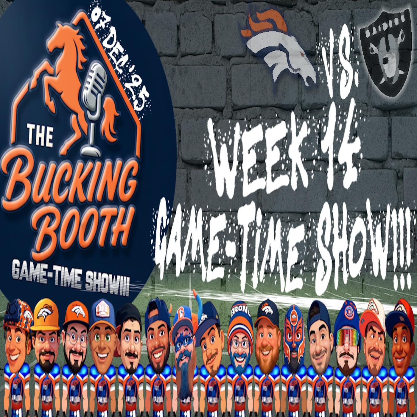 Broncos Vs. Raiders Week 14 Game-Time Show!!! | THE BUCKING BOOTH episode artwork