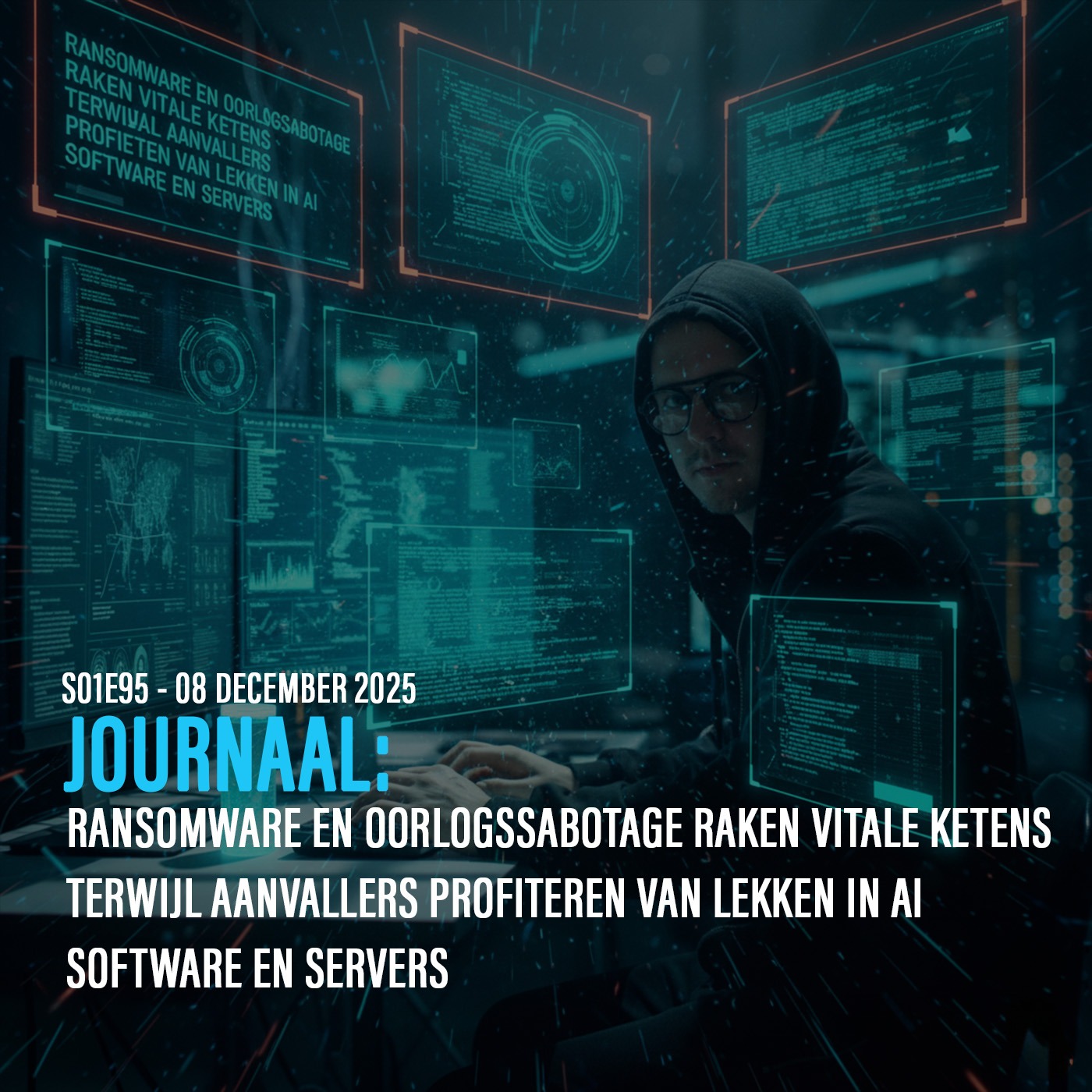 Ransomware en oorlogssabotage raken vitale ketens terwijl aanvallers profiteren van lekken in AI software en servers episode artwork