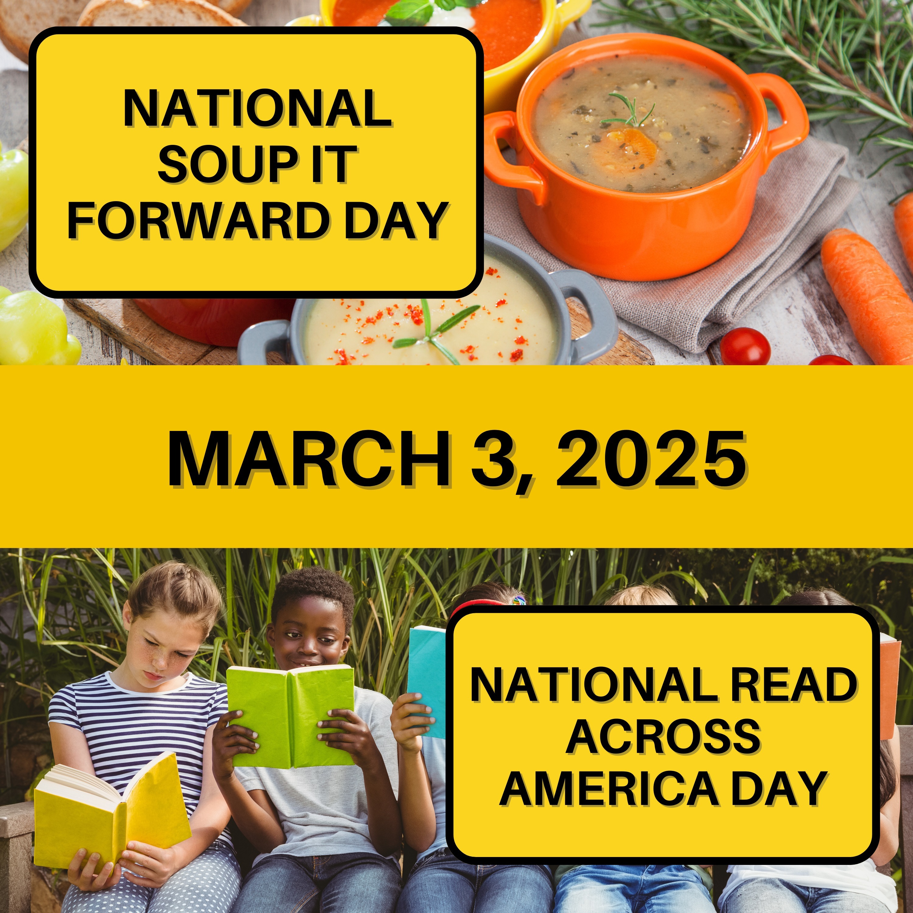 Soup It Forward Day & Read Across America Day