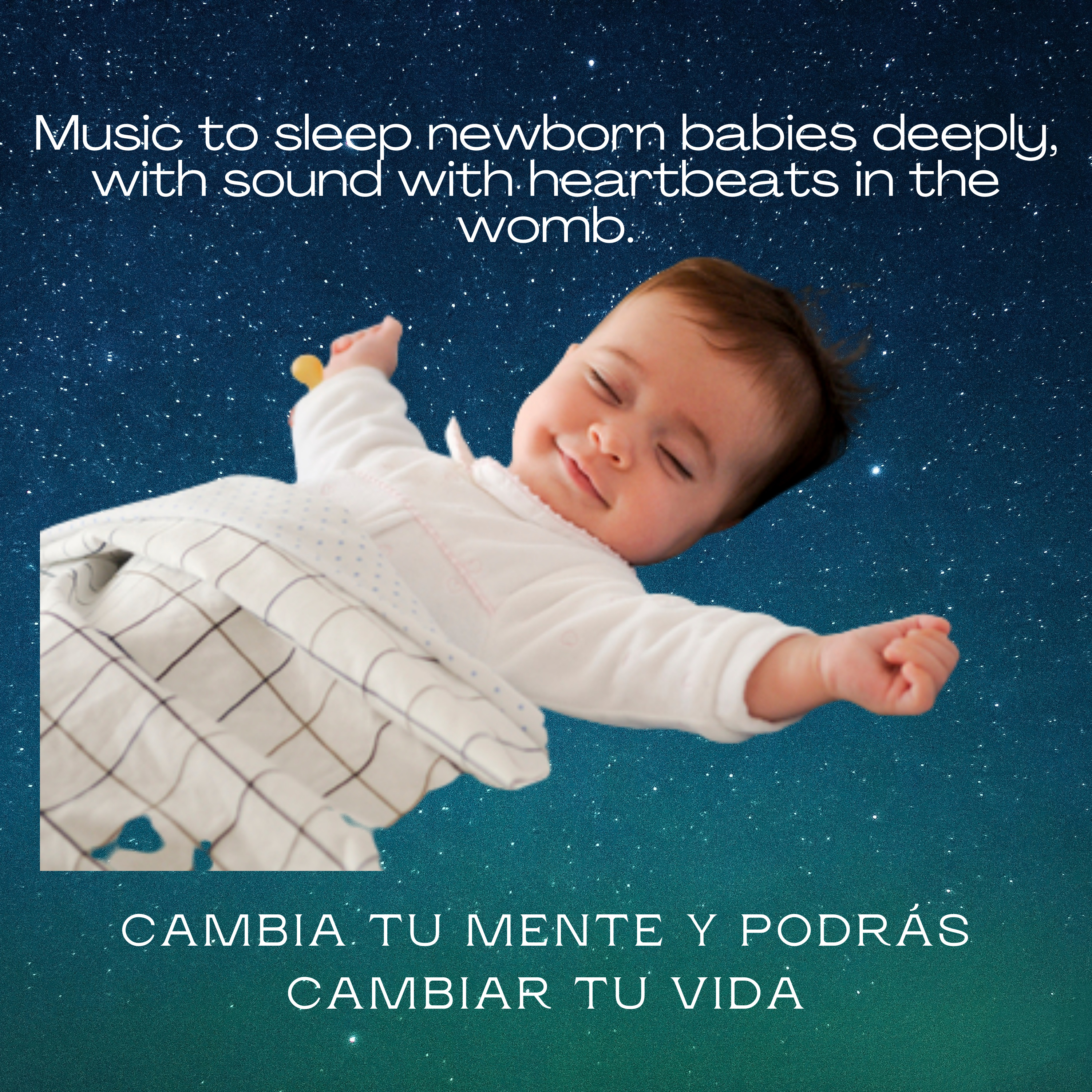 Music to sleep newborn babies deeply, with sound with heartbeats in the womb. episode artwork