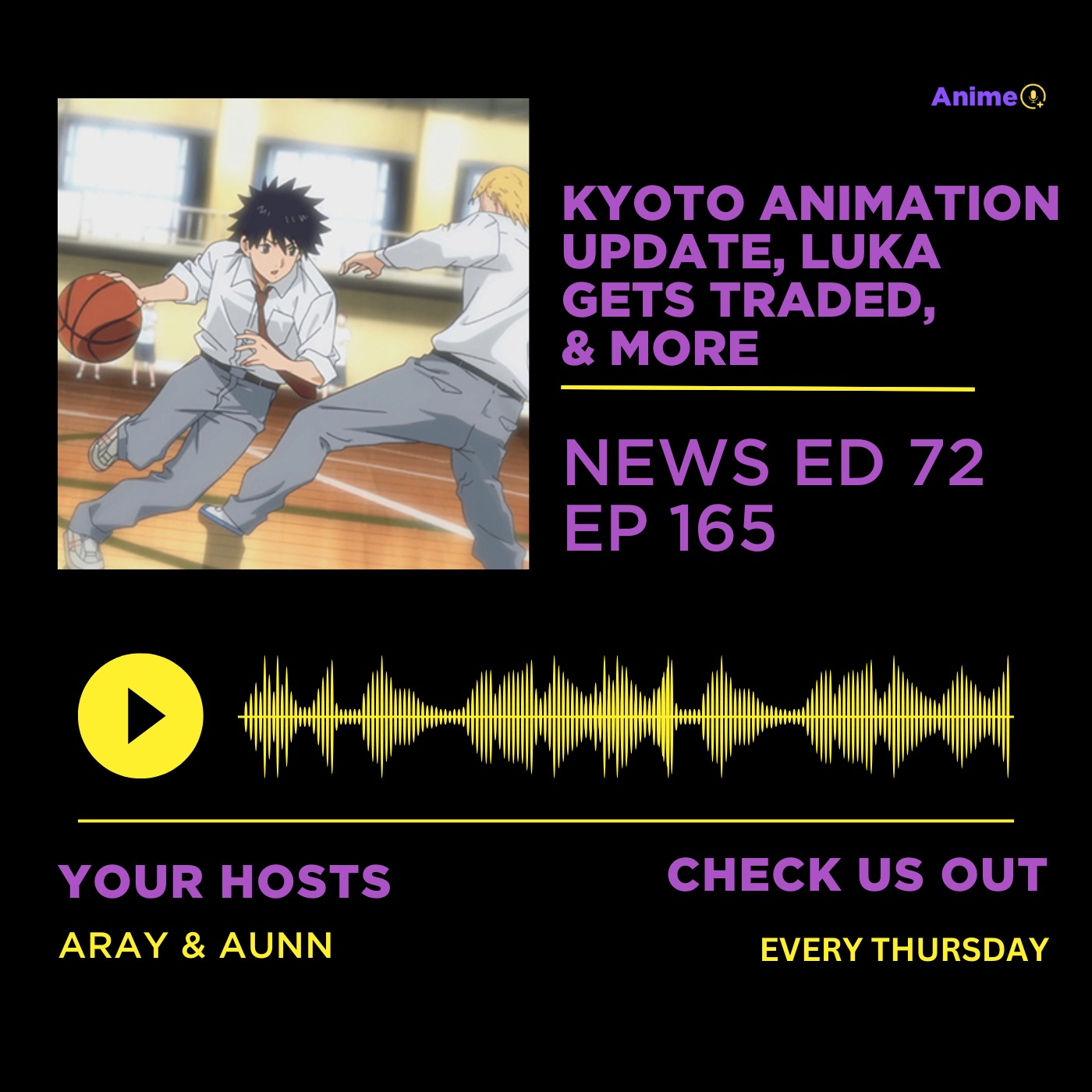 Kyoto Animation Update, Luka Gets Traded, & More | Anime+ News Ed: 72 E: 165